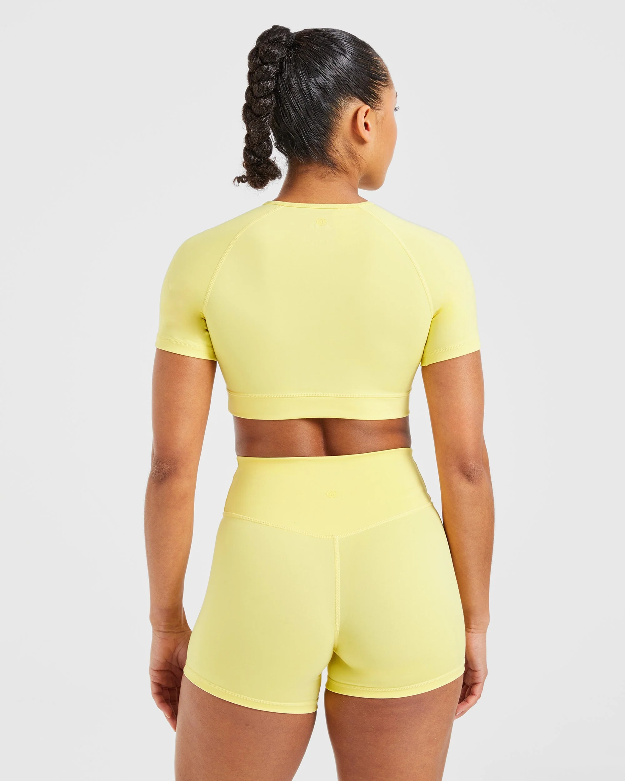 Staple Crop Top - Pastel Lemon - Image 2