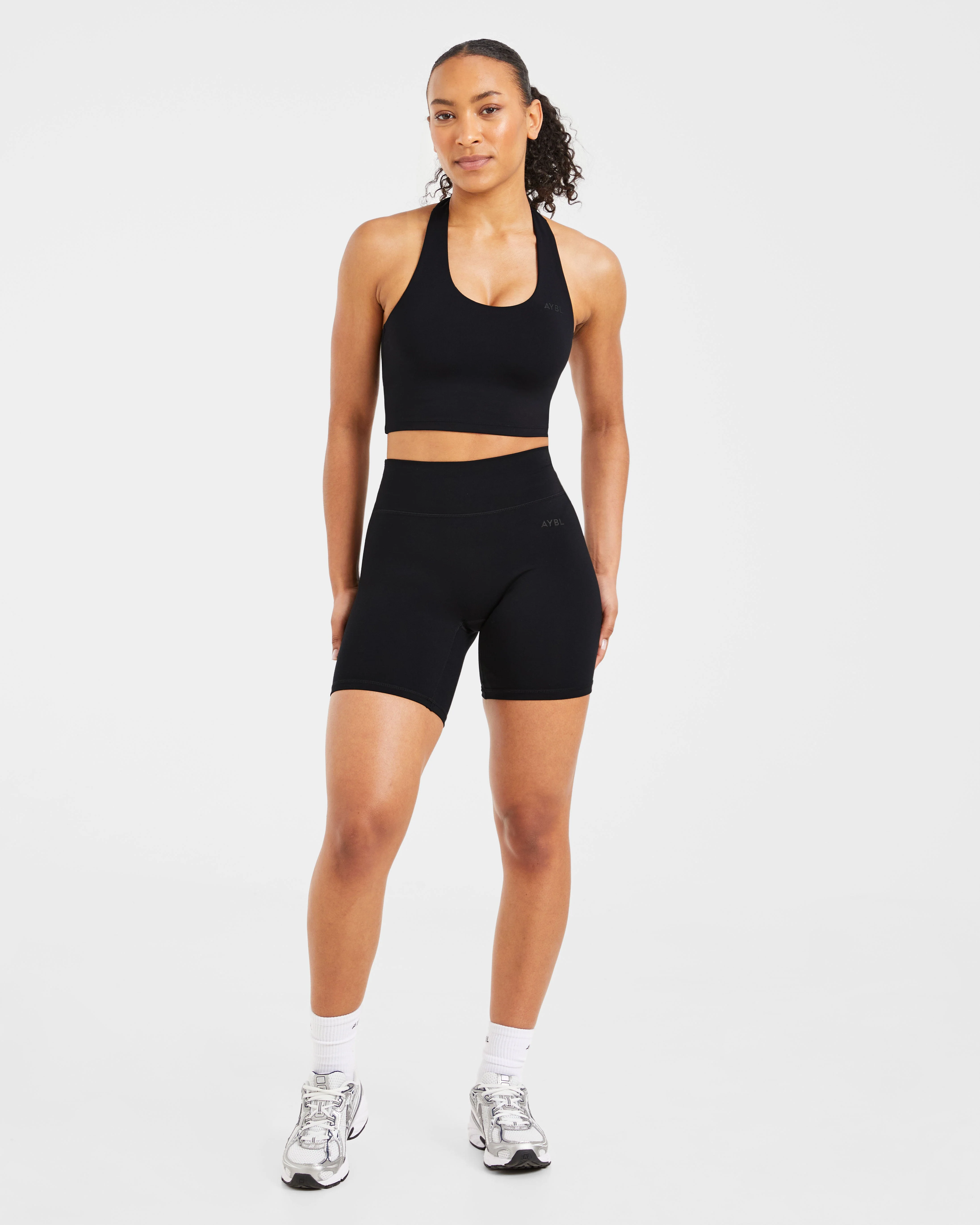 Staple Halterneck Crop Top - Noir - Image 3
