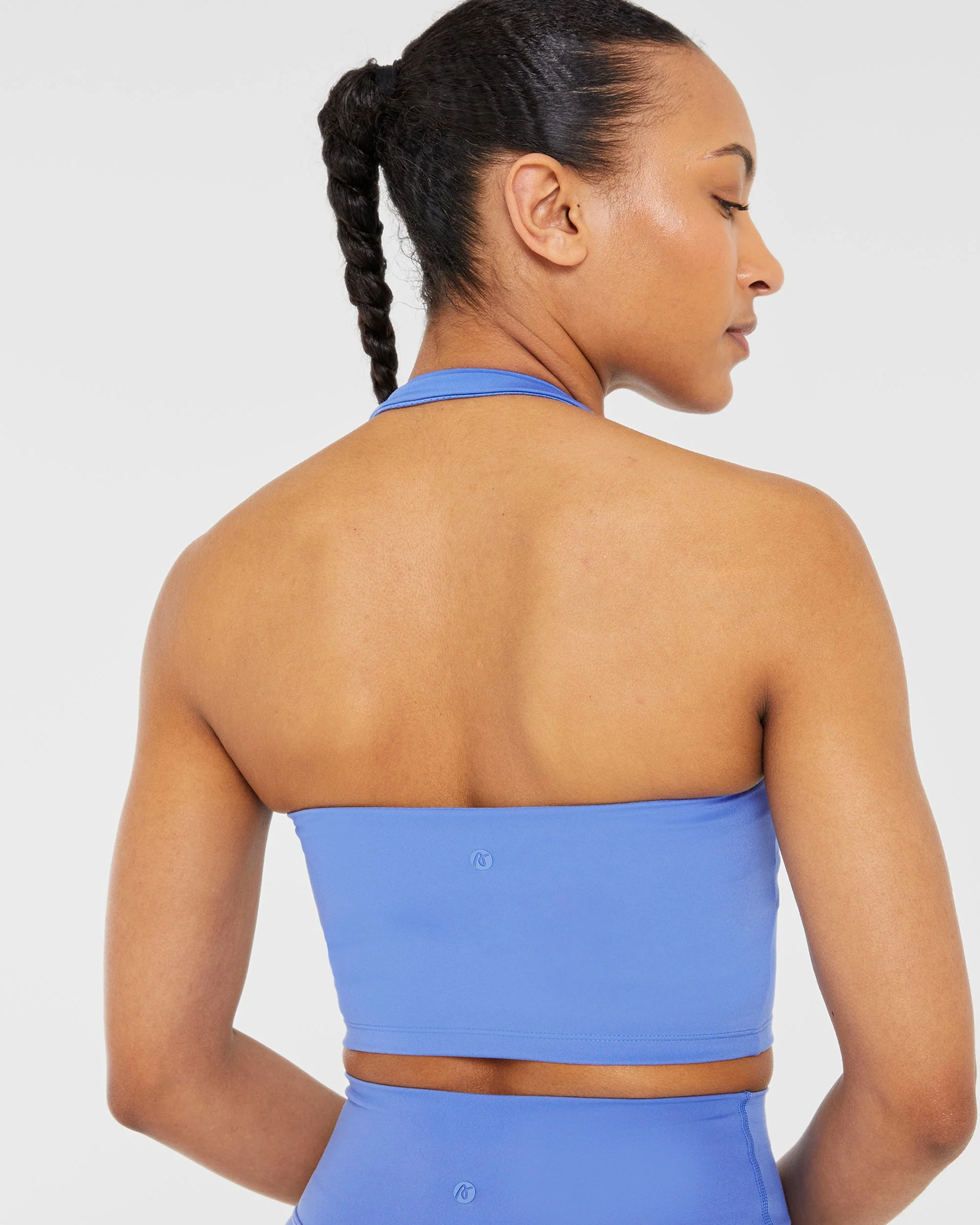 Staple Halterneck Crop Top - Cobalt Bleu - Image 6