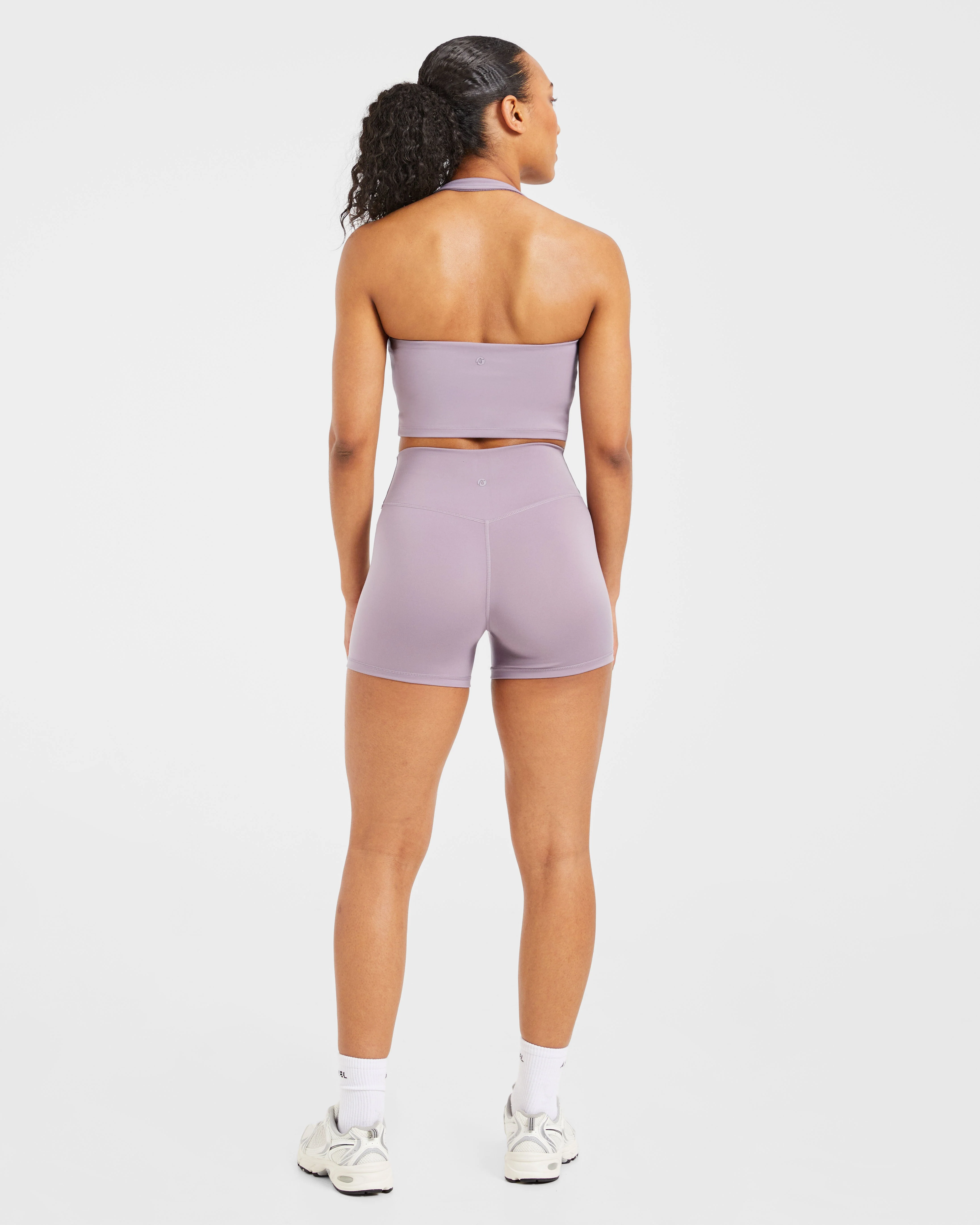 Staple Halterneck Crop Top - Mauve Violet - Image 4
