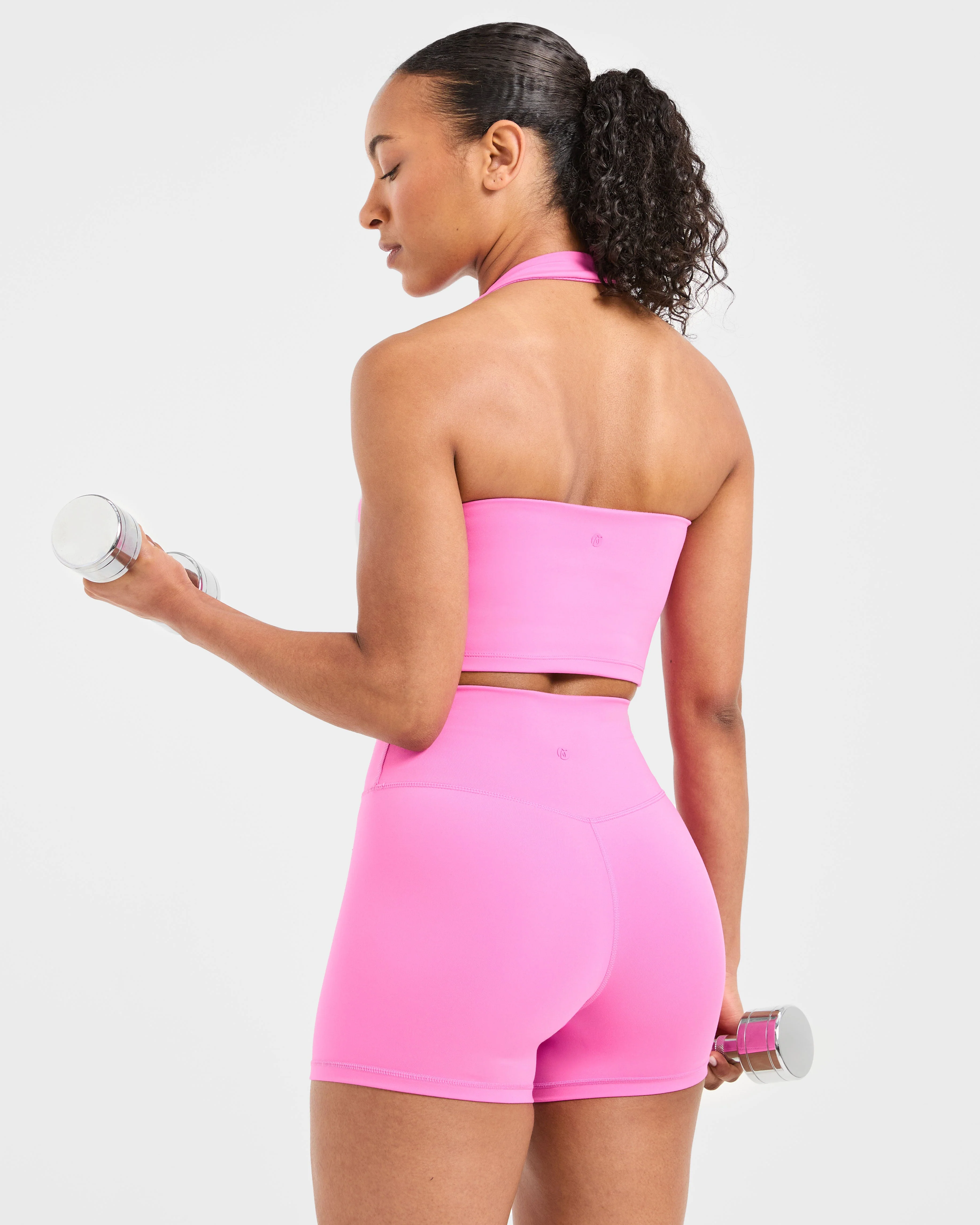 Staple Halterneck Crop Top - Summer Rose - Image 8