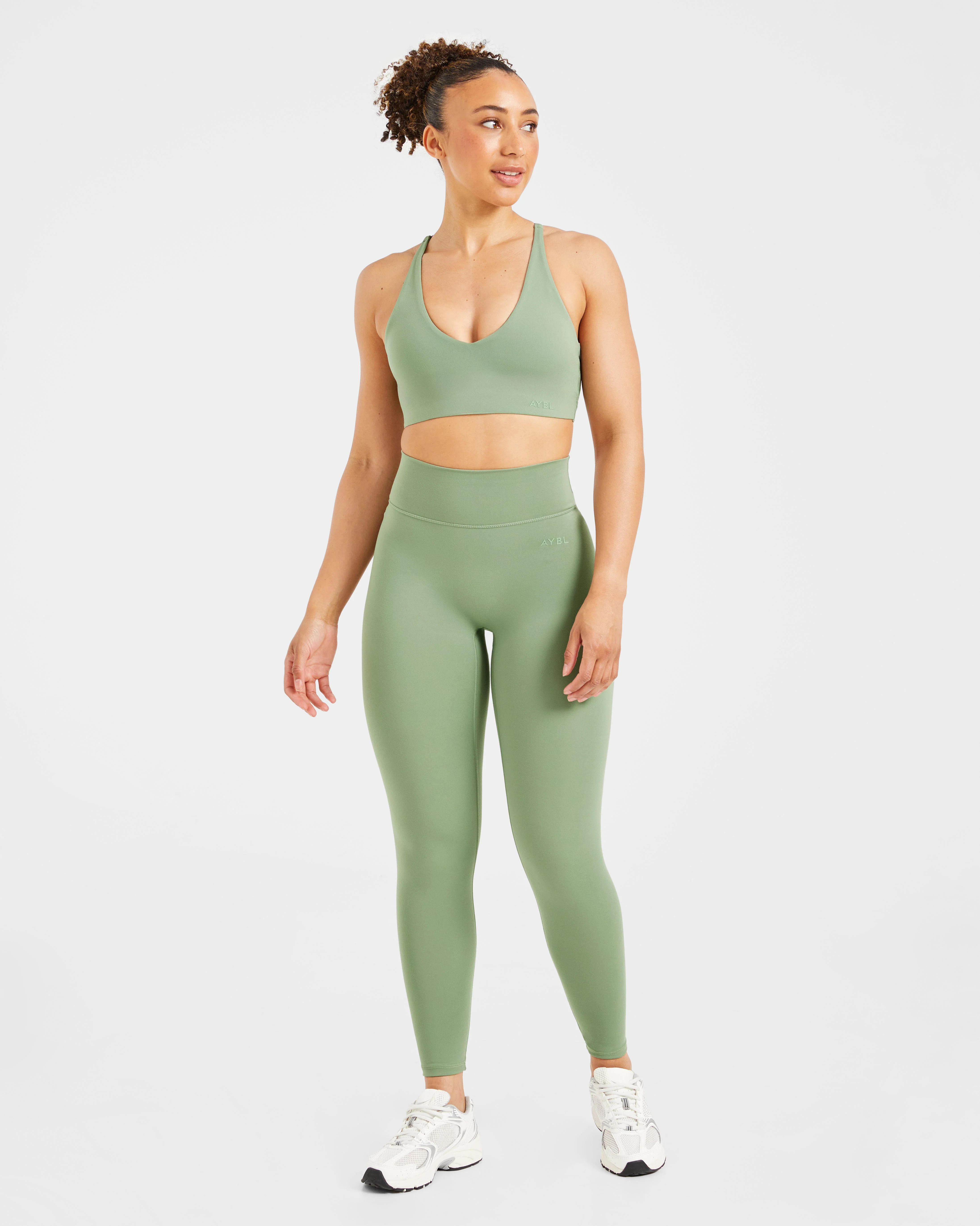 Staple Leggings - Olive Vert - Image 3