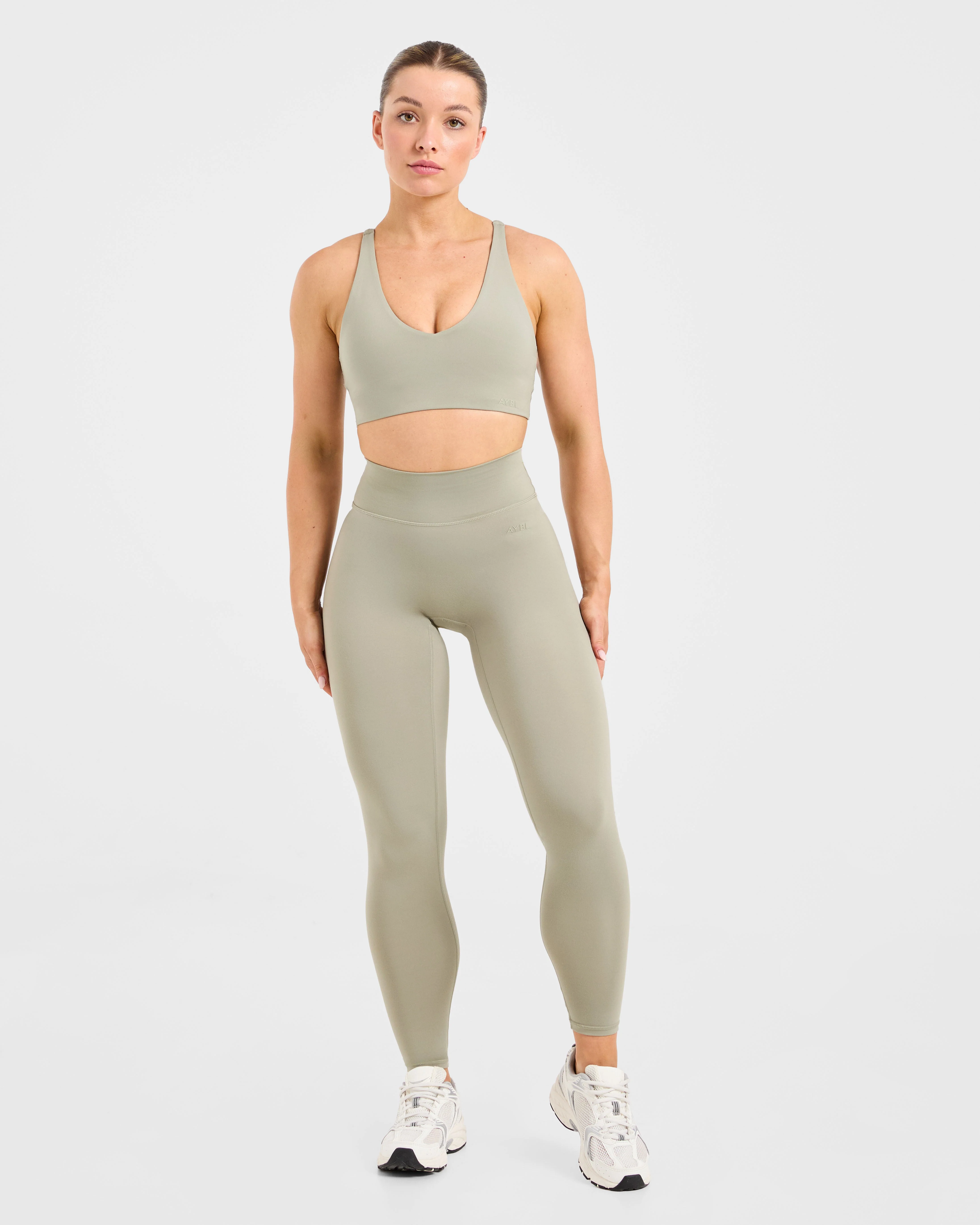 Staple Leggings - Washed Olive - Image 3