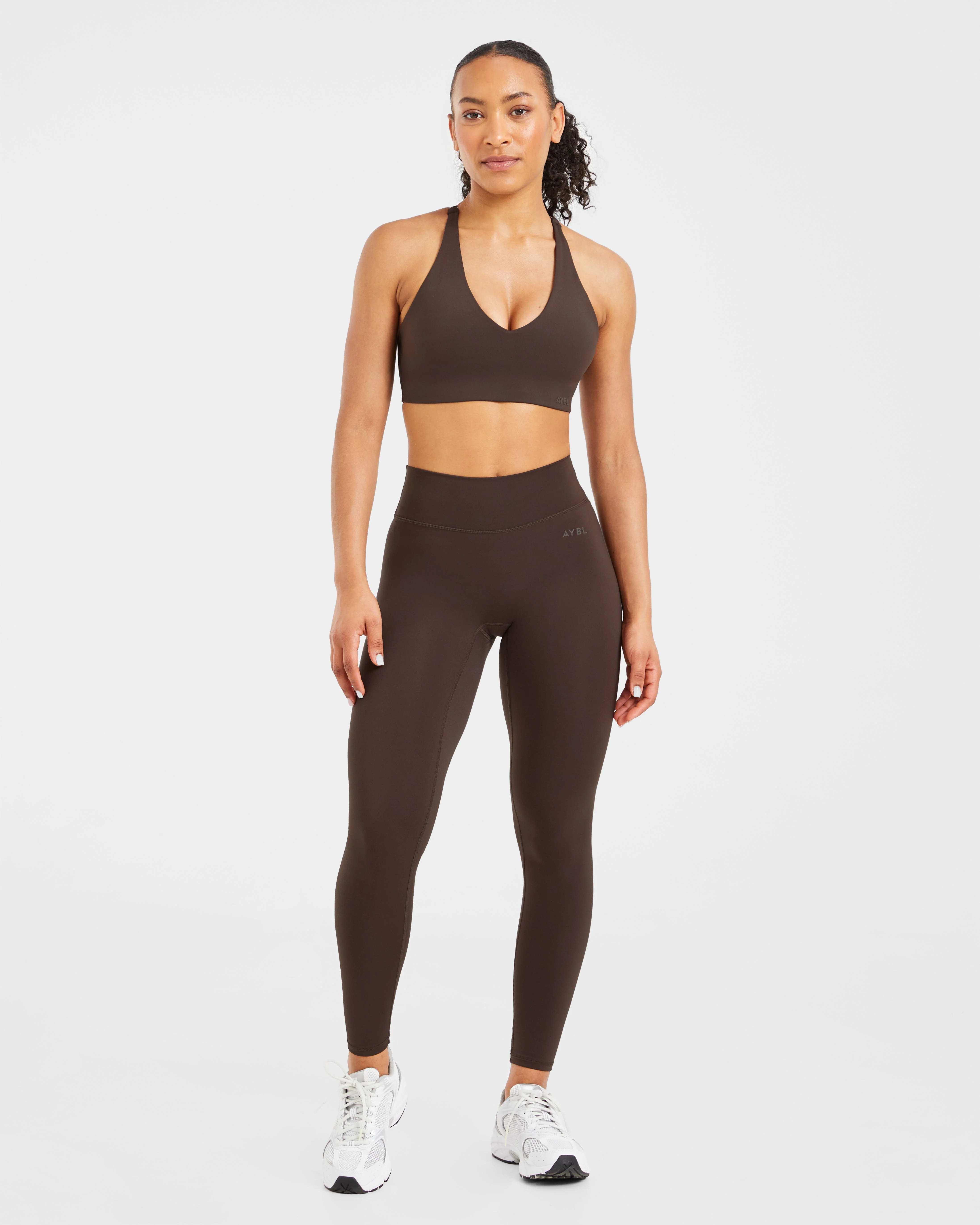 Staple Sports Bra - Coffee Brun - Image 3