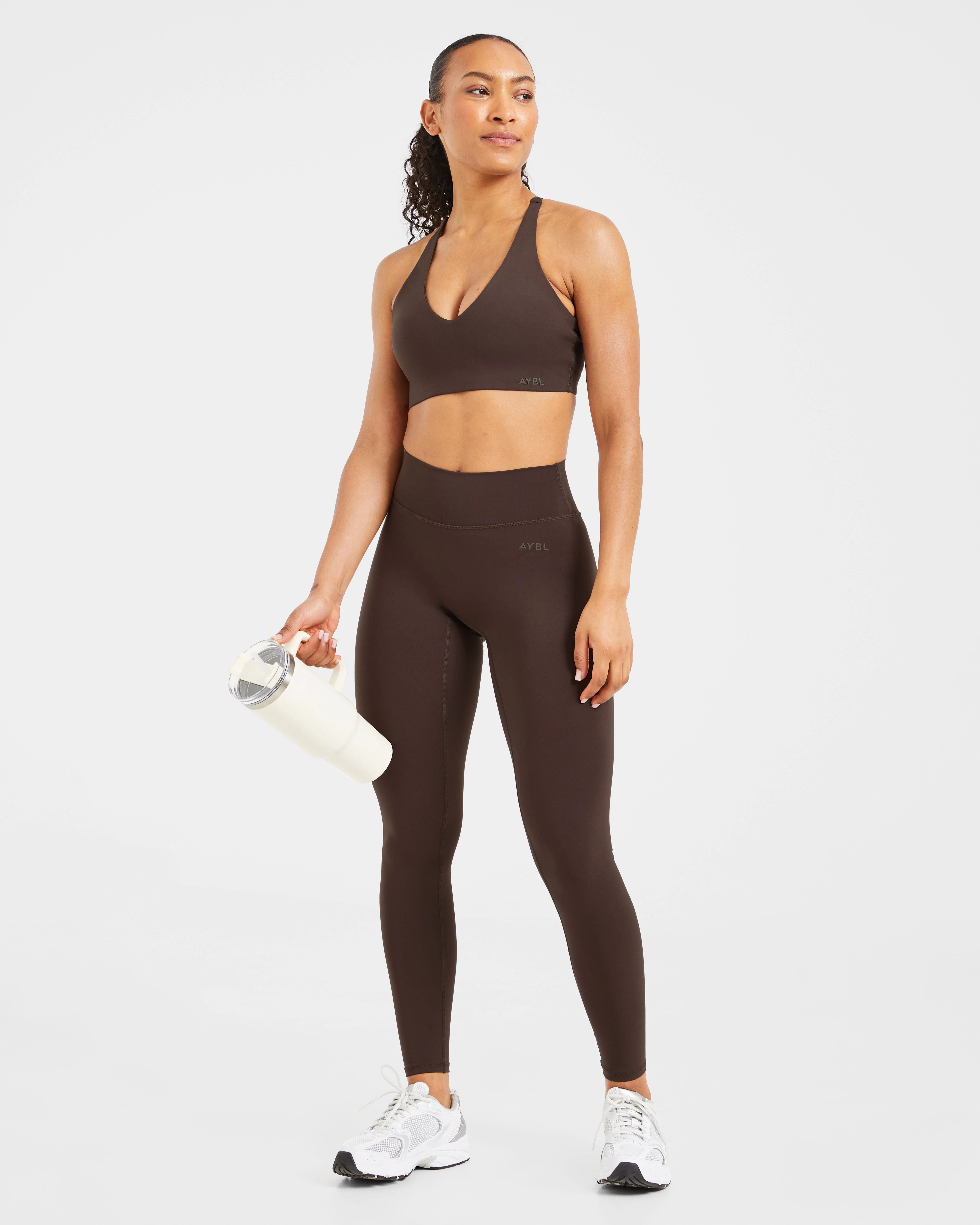 Staple Sports Bra - Coffee Brun - Image 7