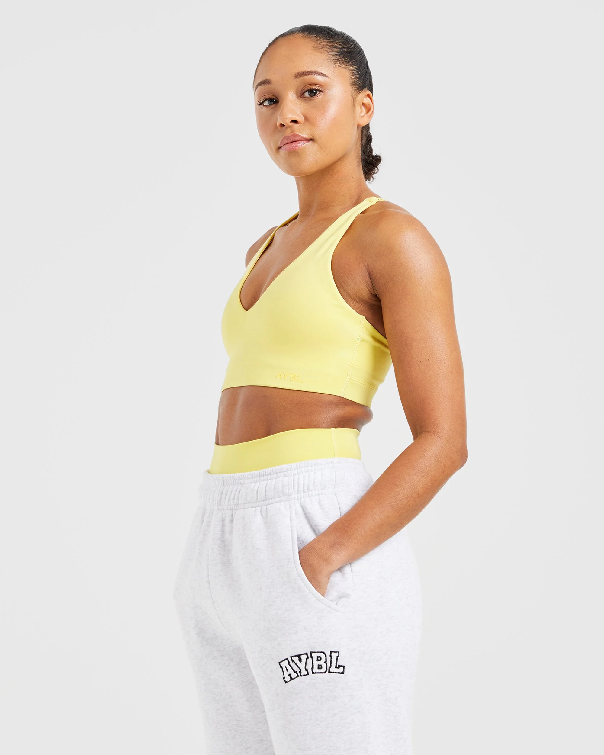 Staple Sports Bra - Pastel Lemon - Image 8