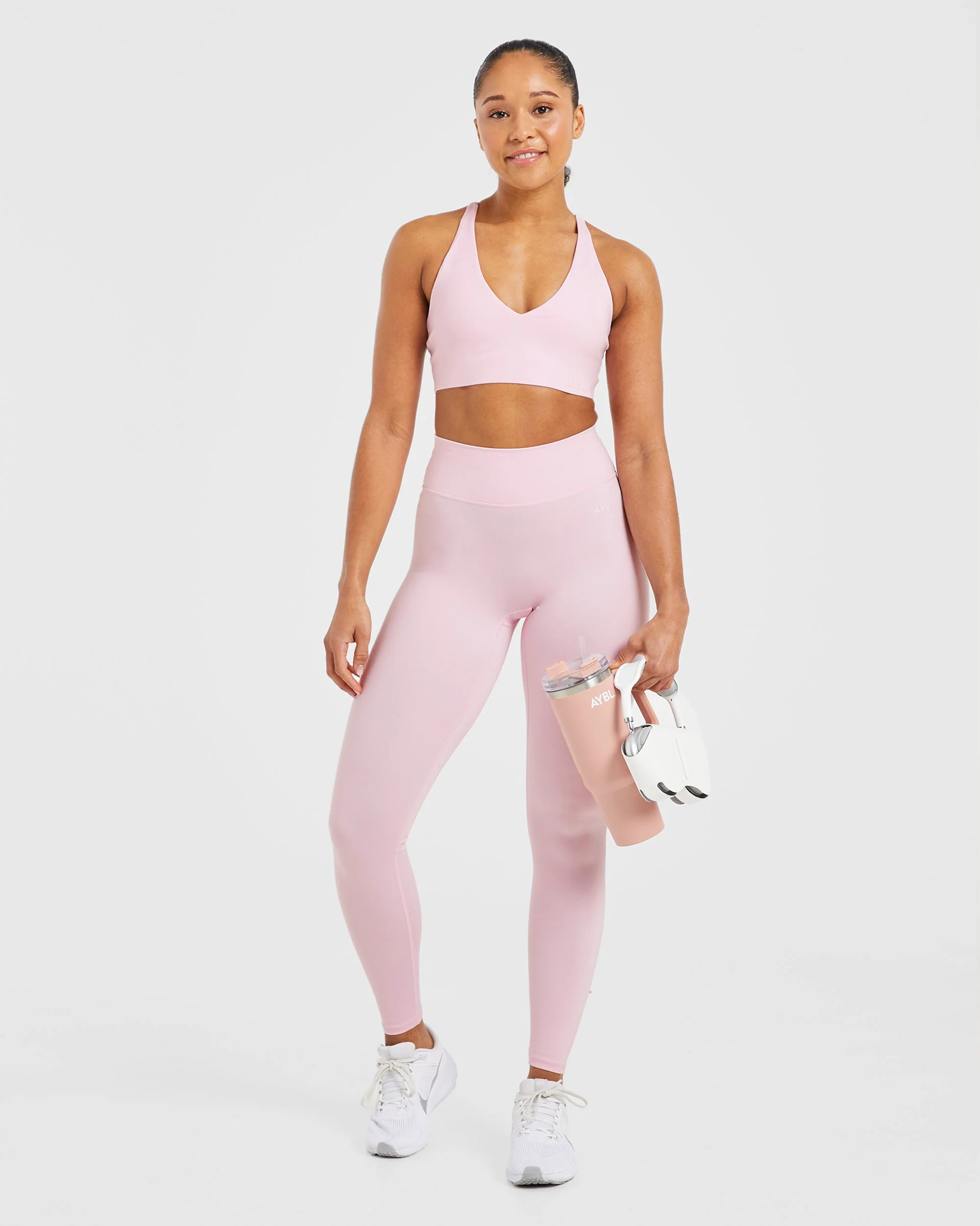 Staple Sports Bra - Pastel Rose - Image 7