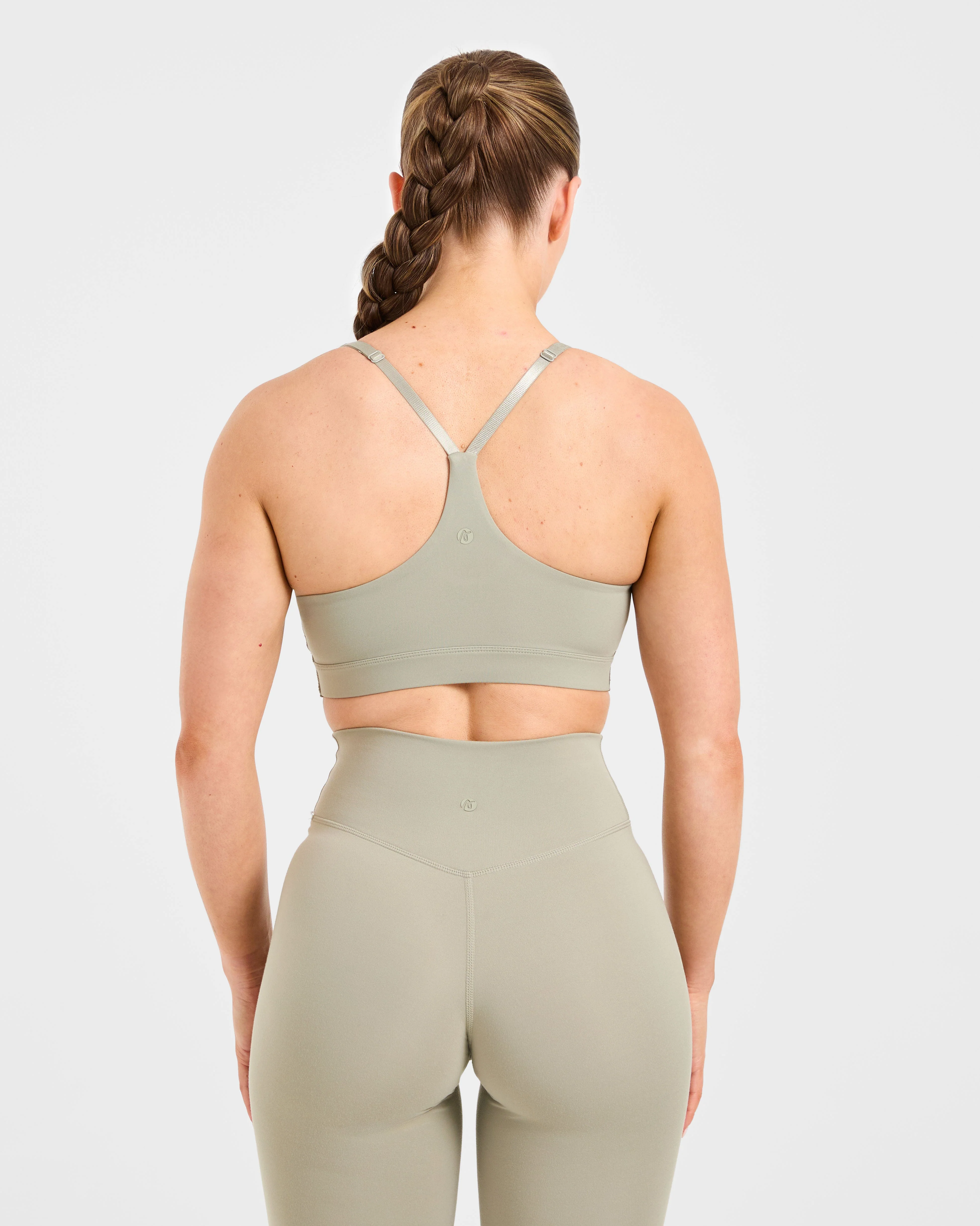 Staple Sports Bra - Washed Olive - Image 2