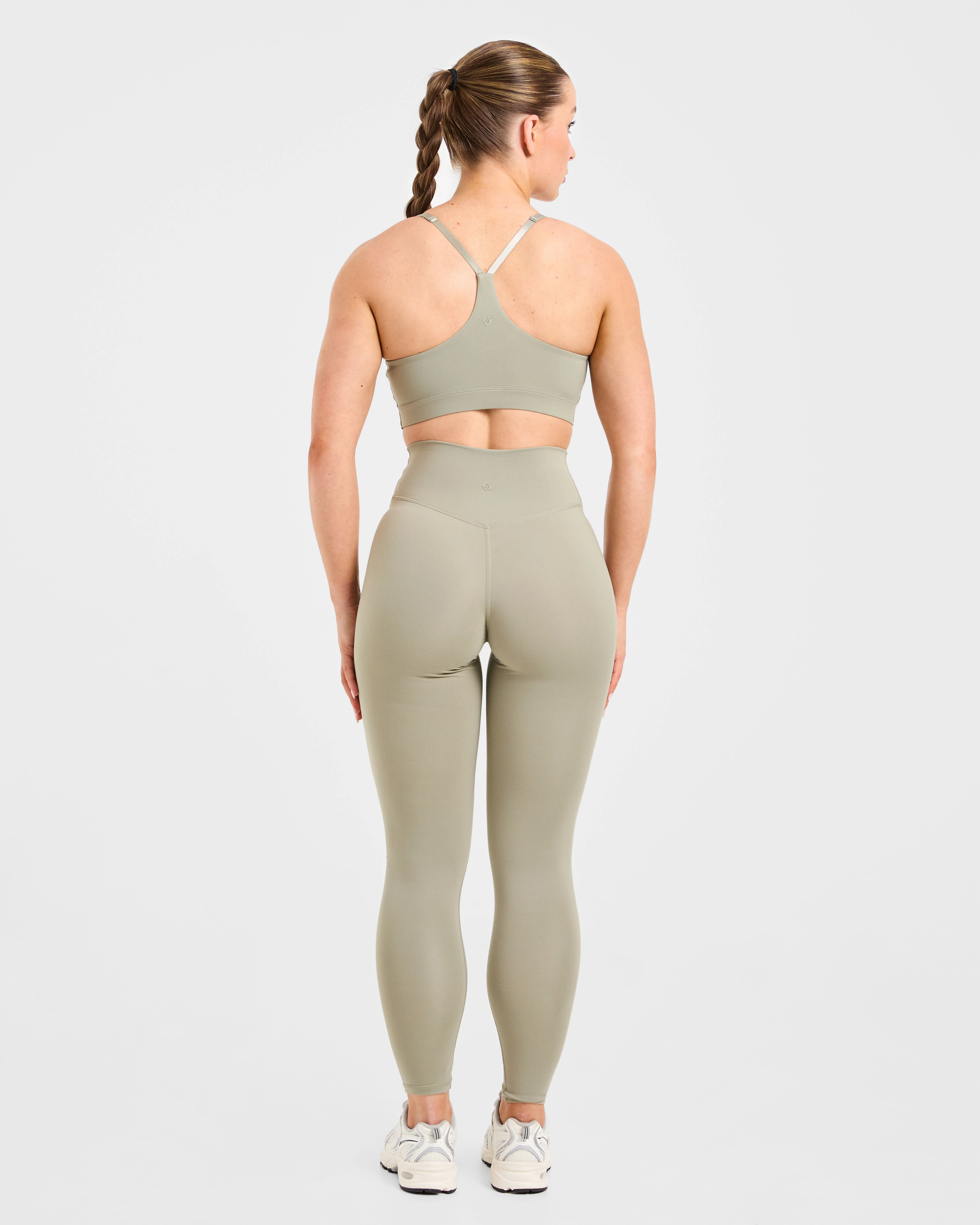 Staple Sports Bra - Washed Olive - Image 4