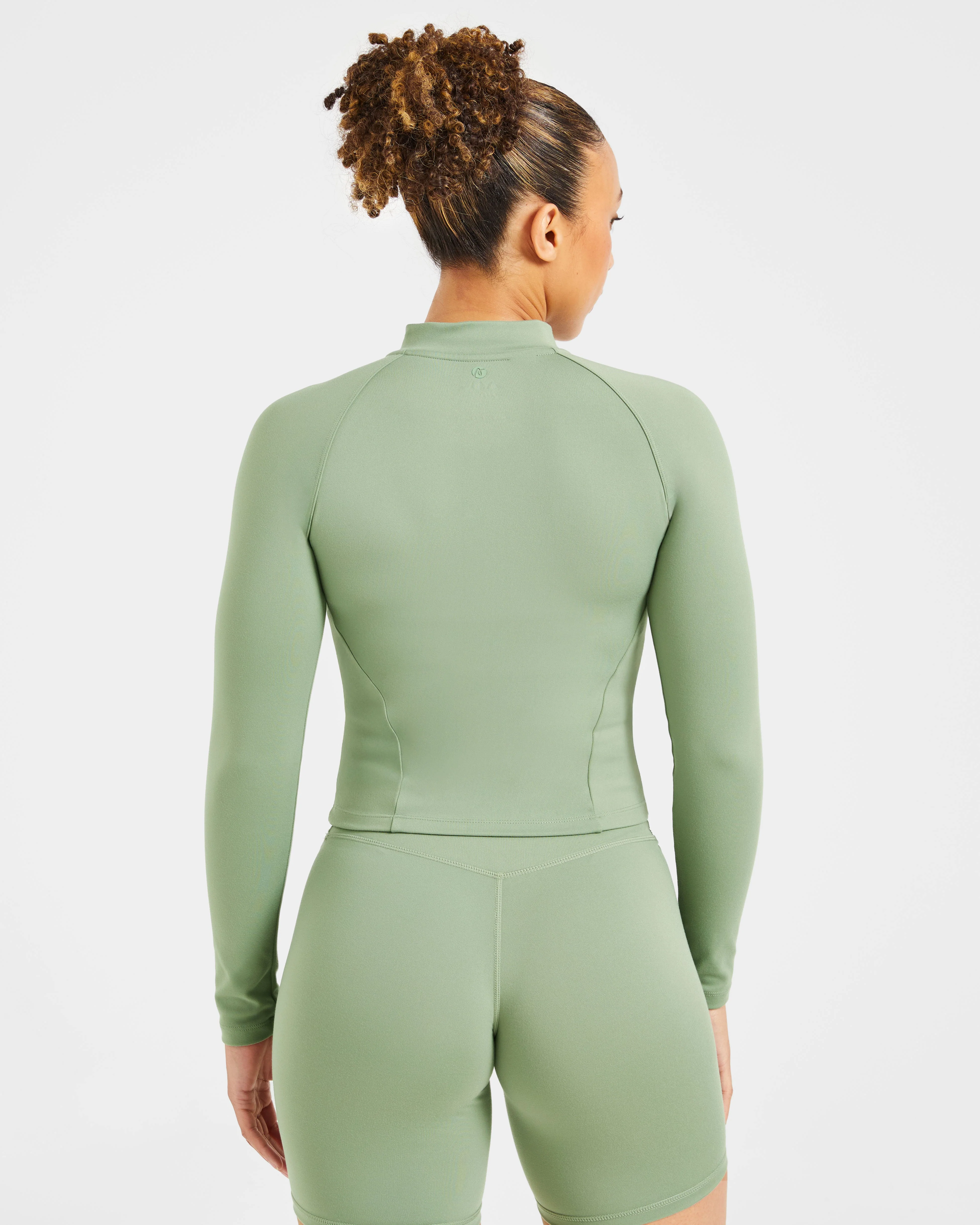 Staple Zip Jacket - Olive Vert - Image 2