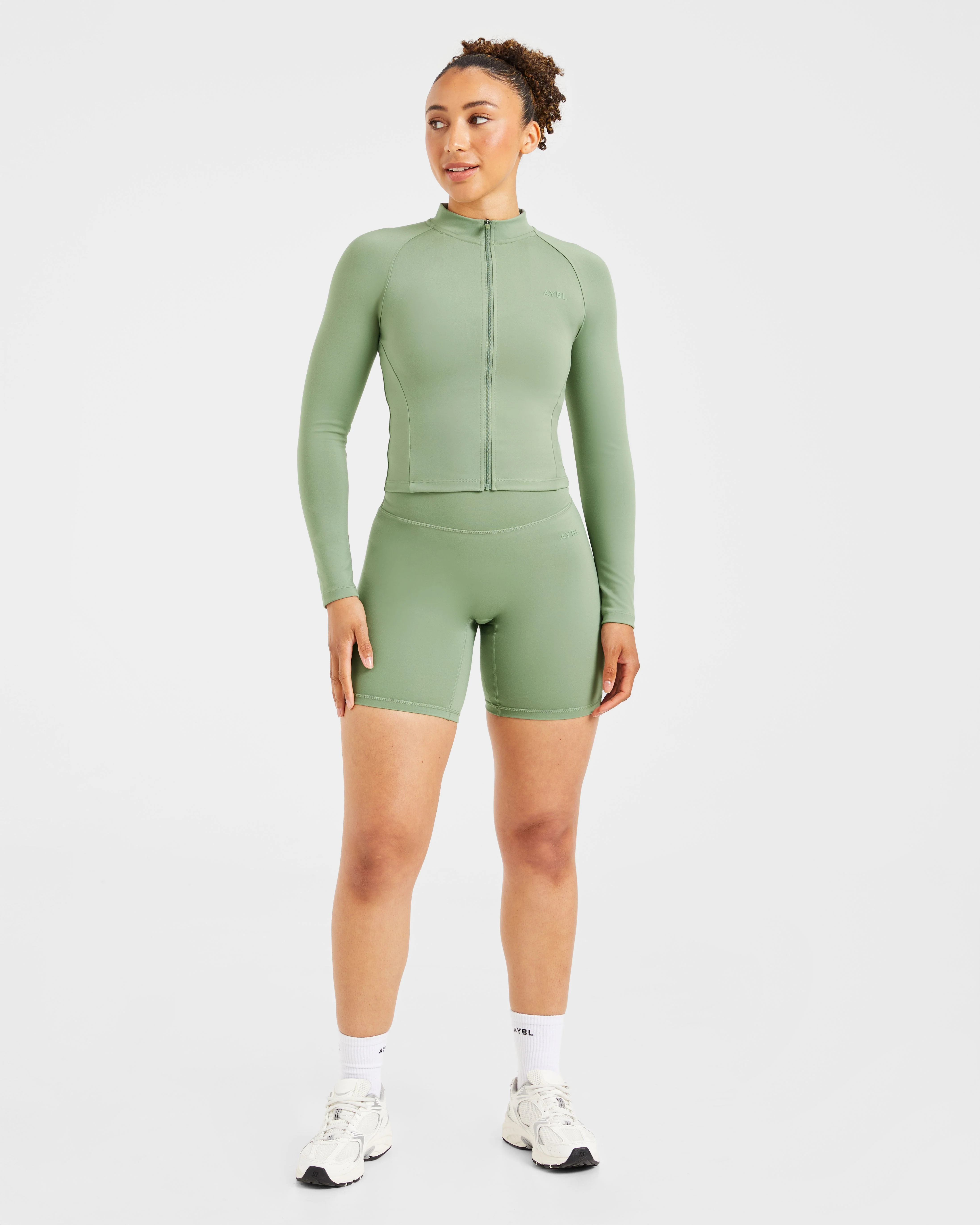 Staple Zip Jacket - Olive Vert - Image 3