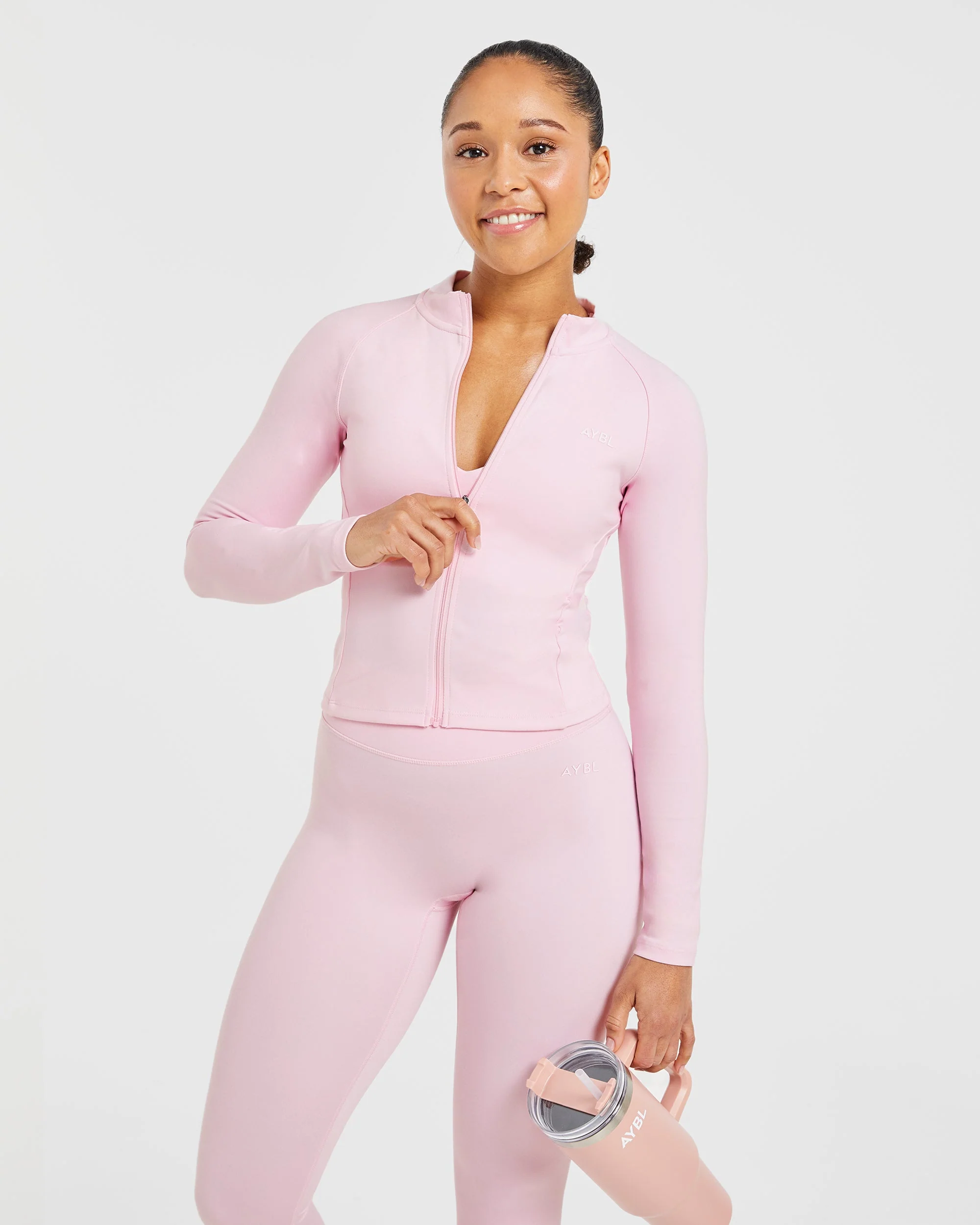 Staple Zip Jacket - Pastel Rose - Image 7