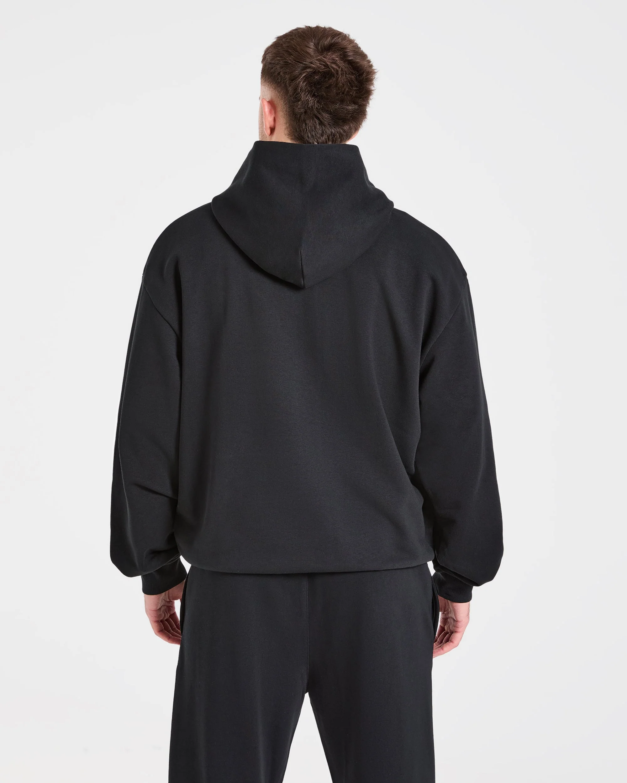 Strength Division Oversized Hoodie - Noir/Bleu - Image 2