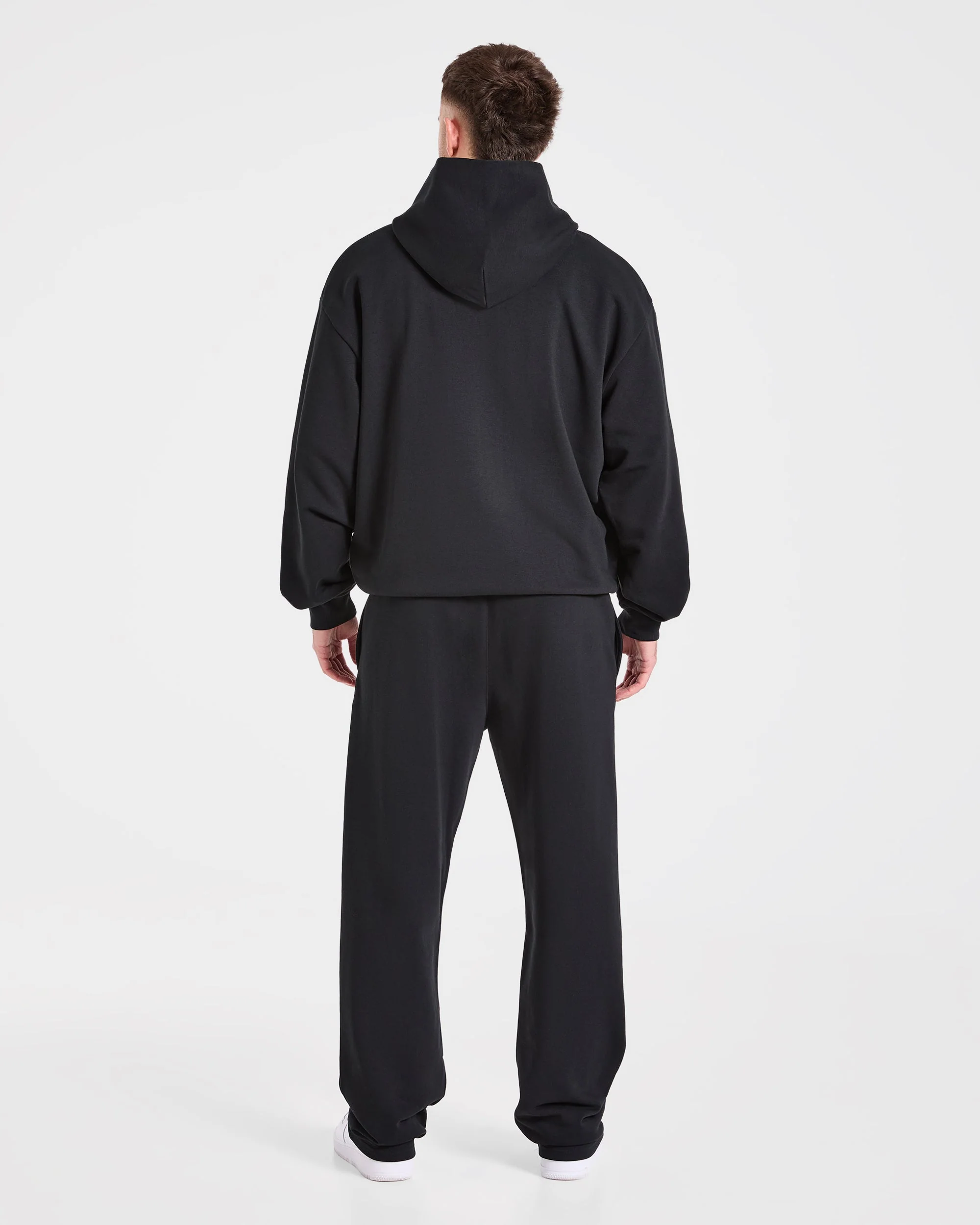Strength Division Oversized Hoodie - Noir/Bleu - Image 4