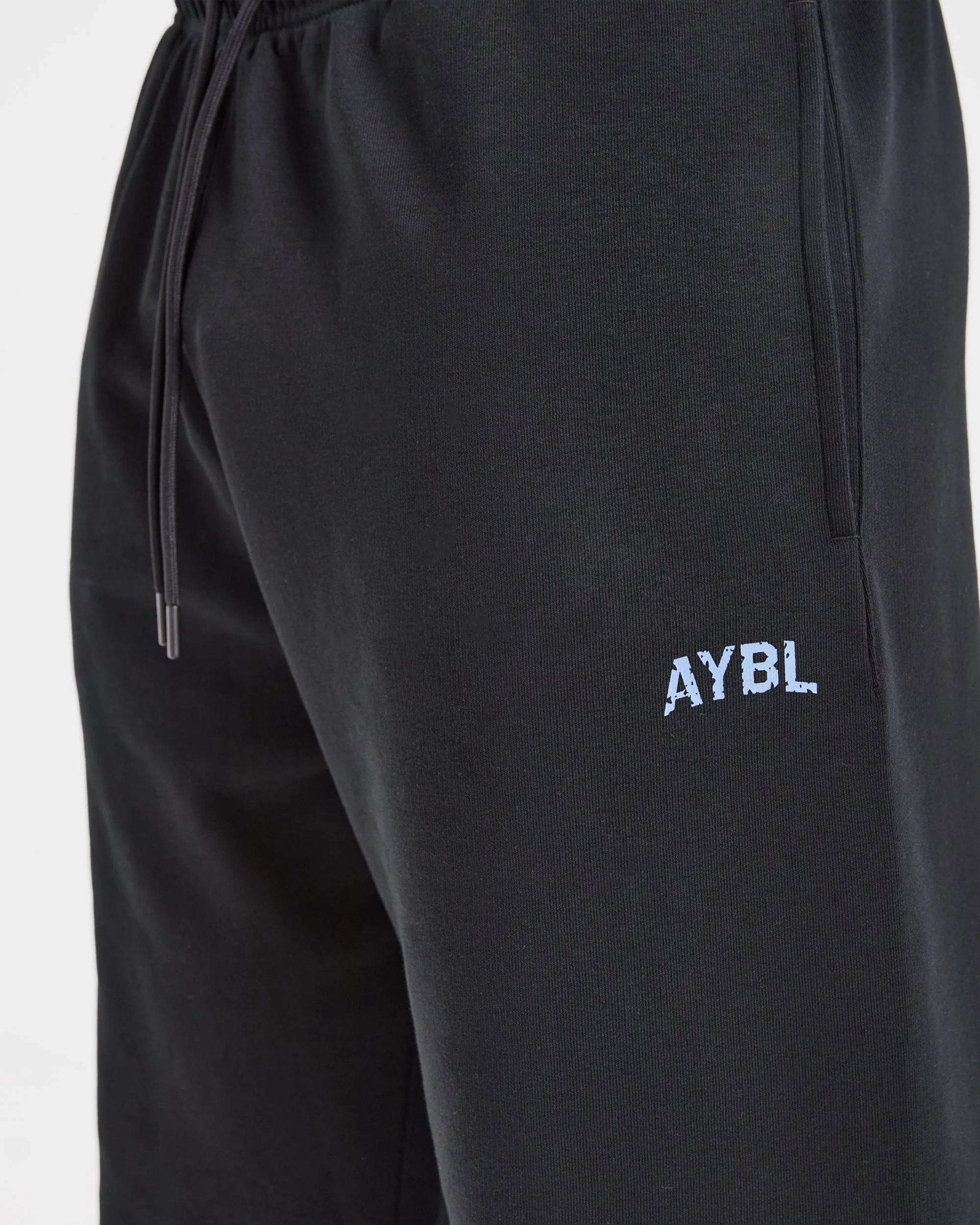 Strength Division Oversized Straight Leg Joggers - Noir/Bleu - Image 5