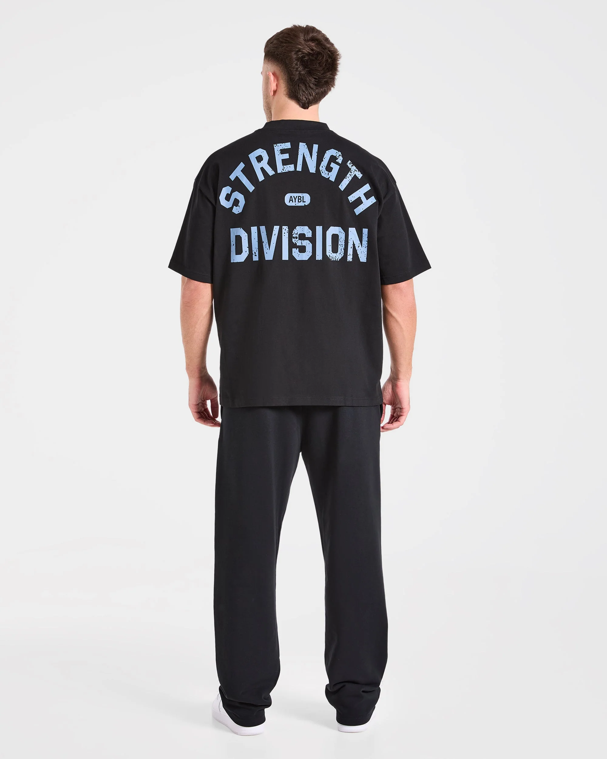 Strength Division Oversized T Shirt - Noir/Bleu - Image 4