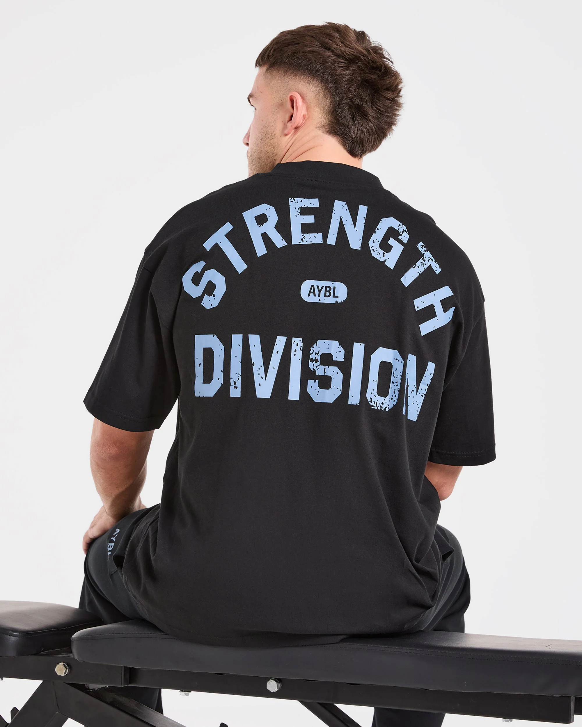 Strength Division Oversized T Shirt - Noir/Bleu - Image 8