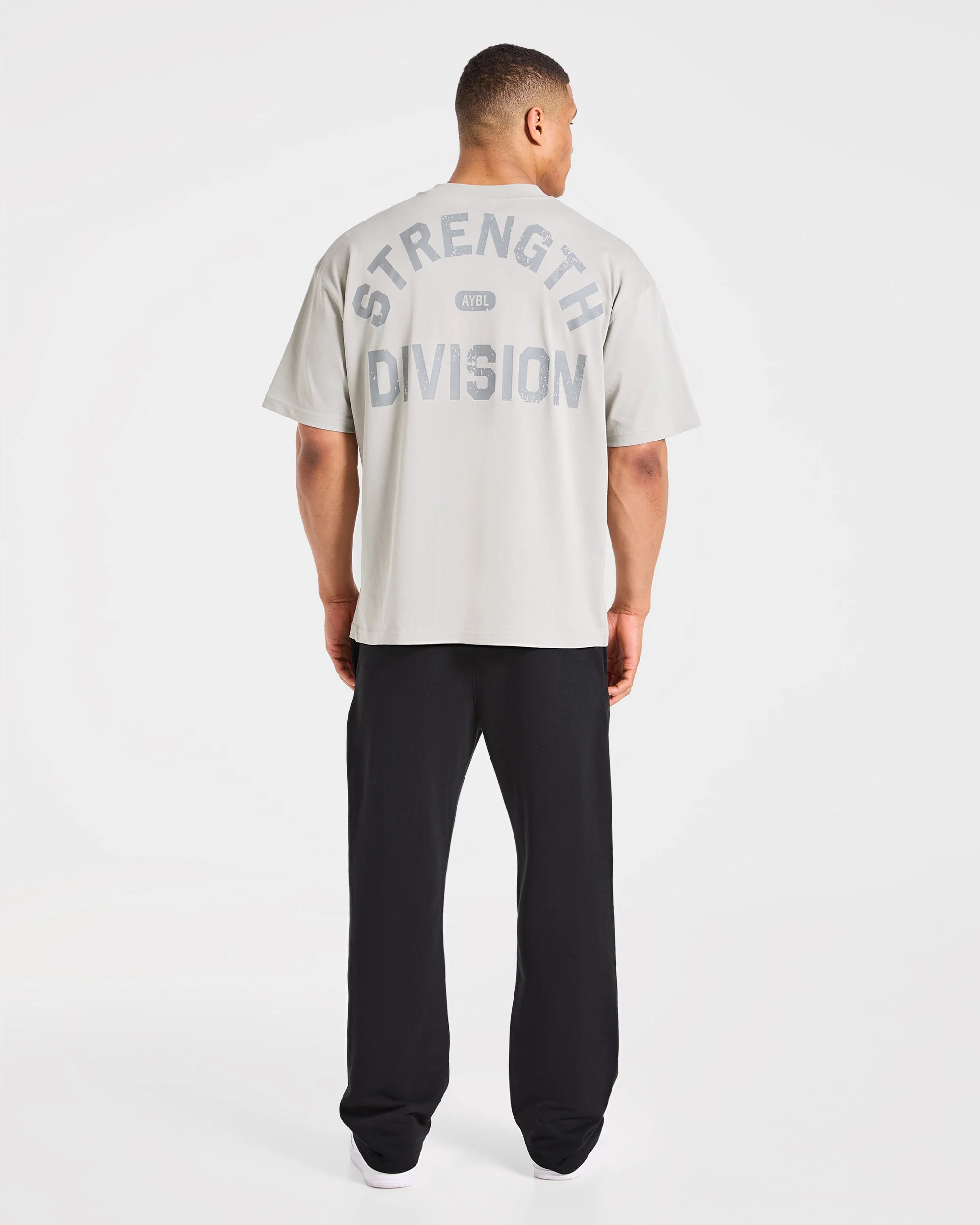Strength Division Oversized T Shirt - Iced Gris - Image 4