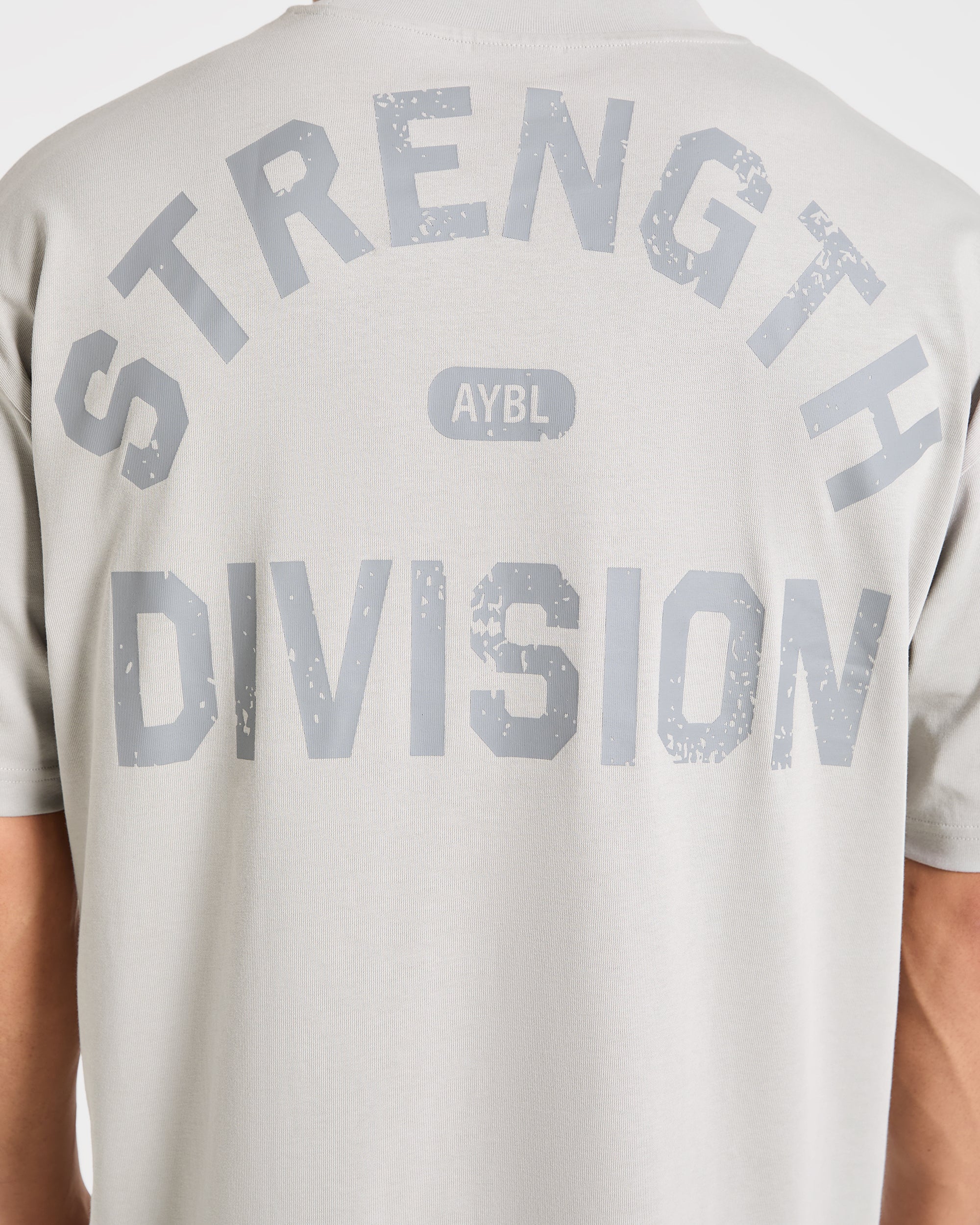 Strength Division Oversized T Shirt - Iced Gris - Image 6