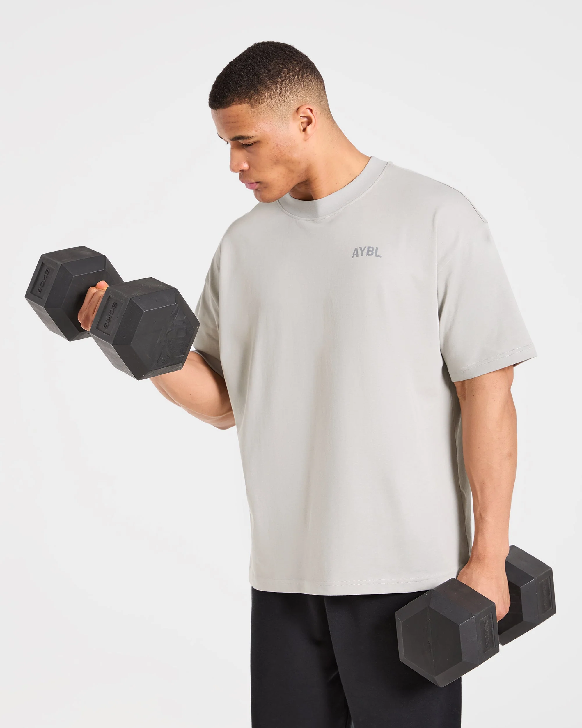 Strength Division Oversized T Shirt - Iced Gris - Image 7