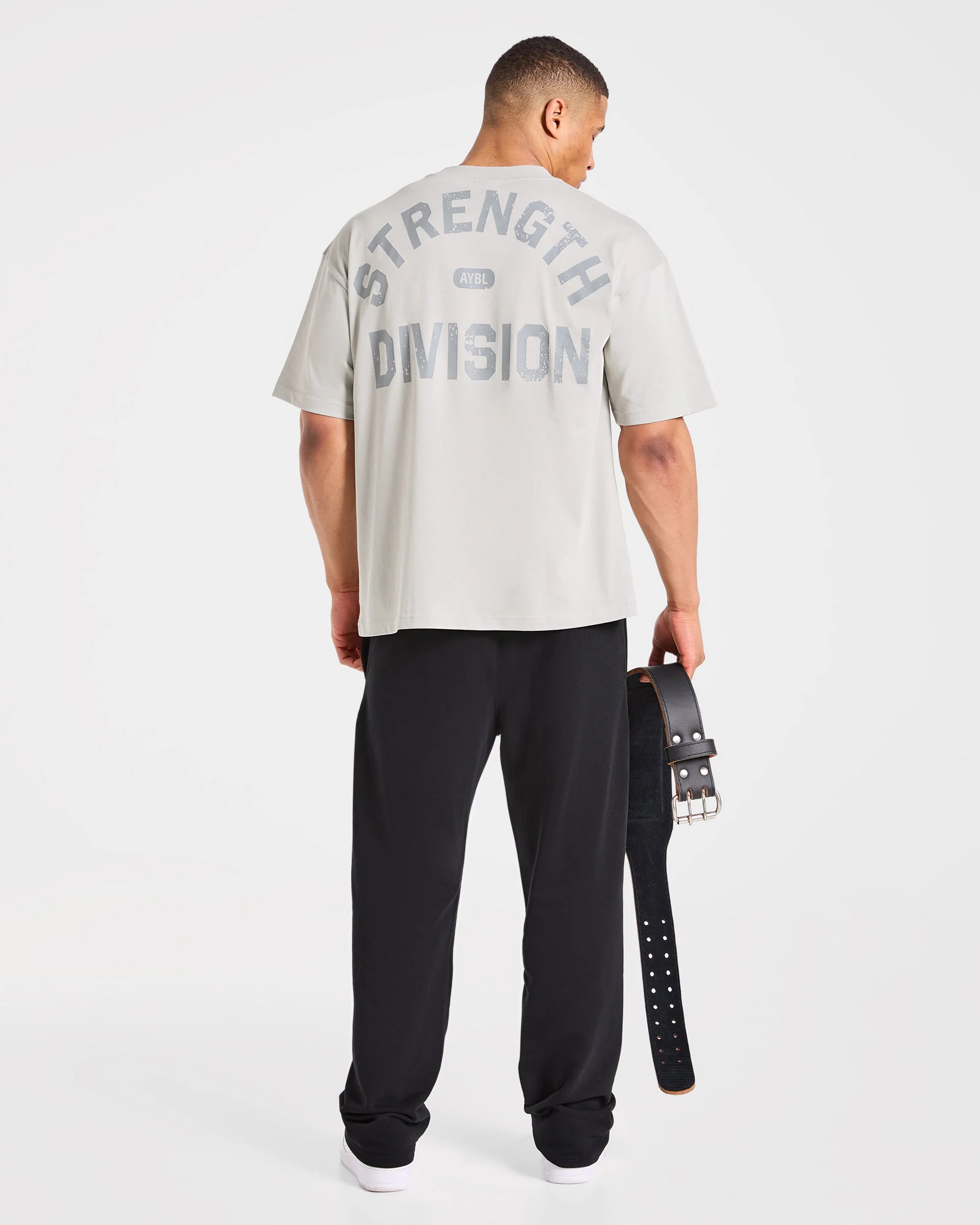 Strength Division Oversized T Shirt - Iced Gris - Image 8