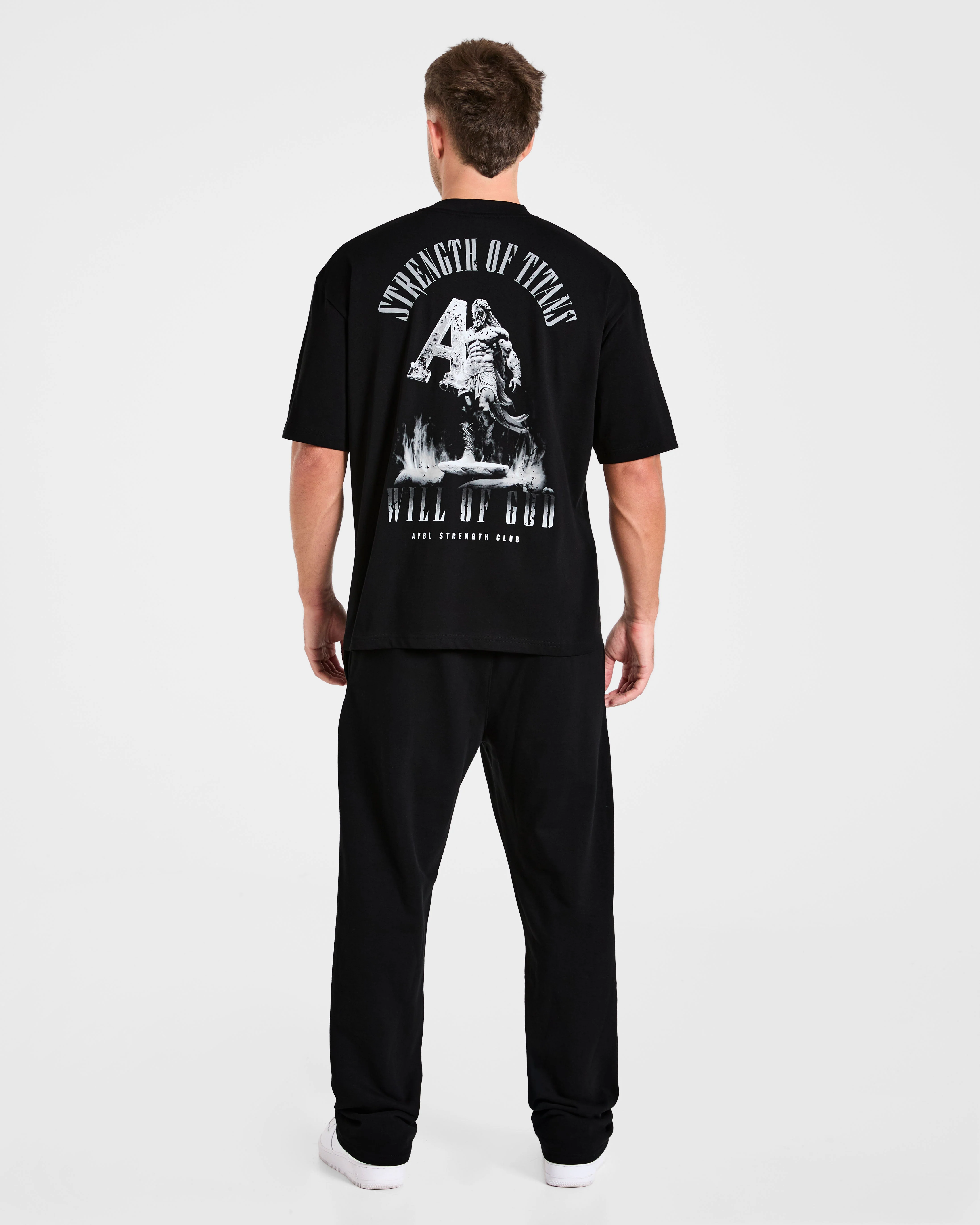 Strength Of Titans Oversized T Shirt - Noir - Image 4