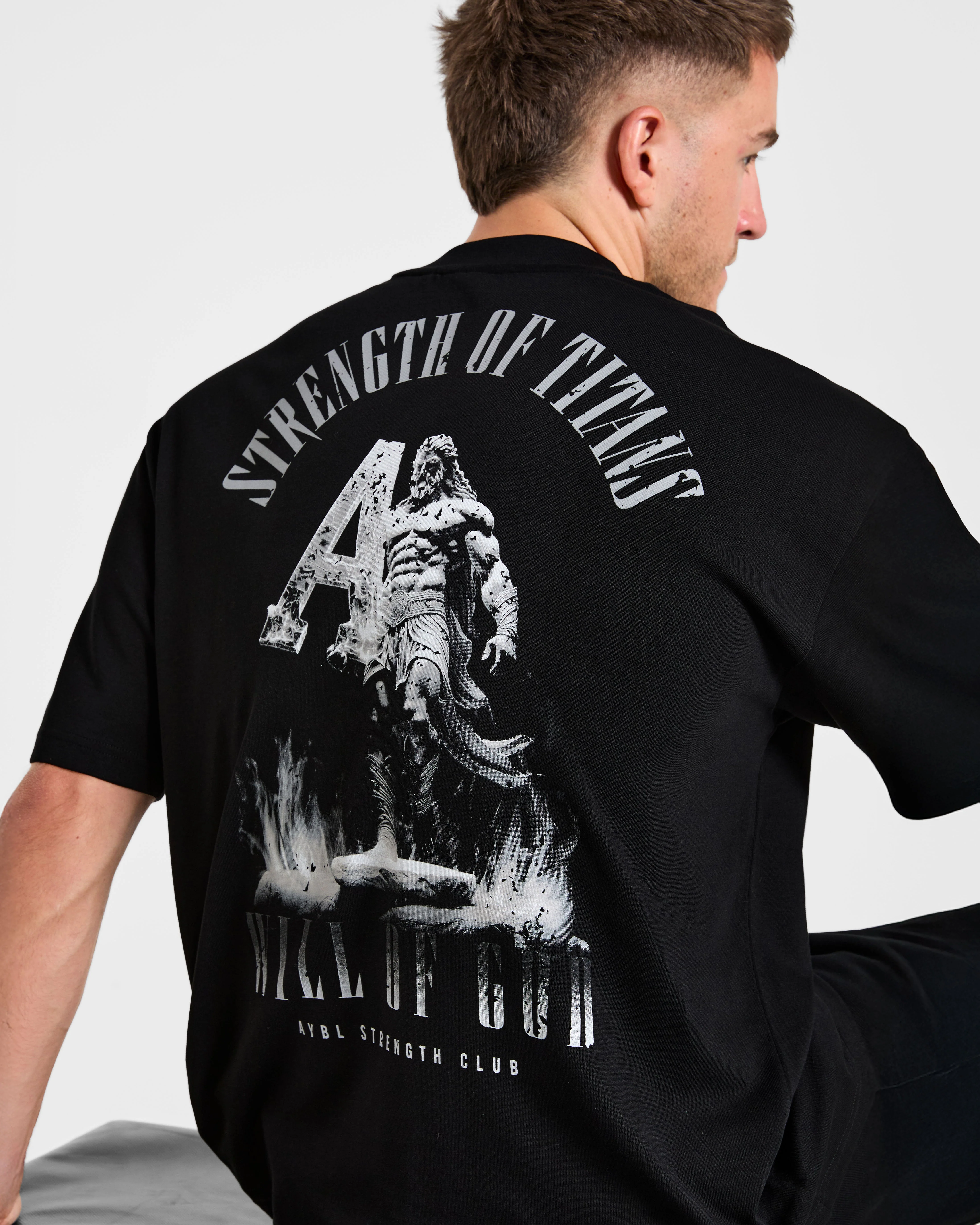 Strength Of Titans Oversized T Shirt - Noir - Image 8