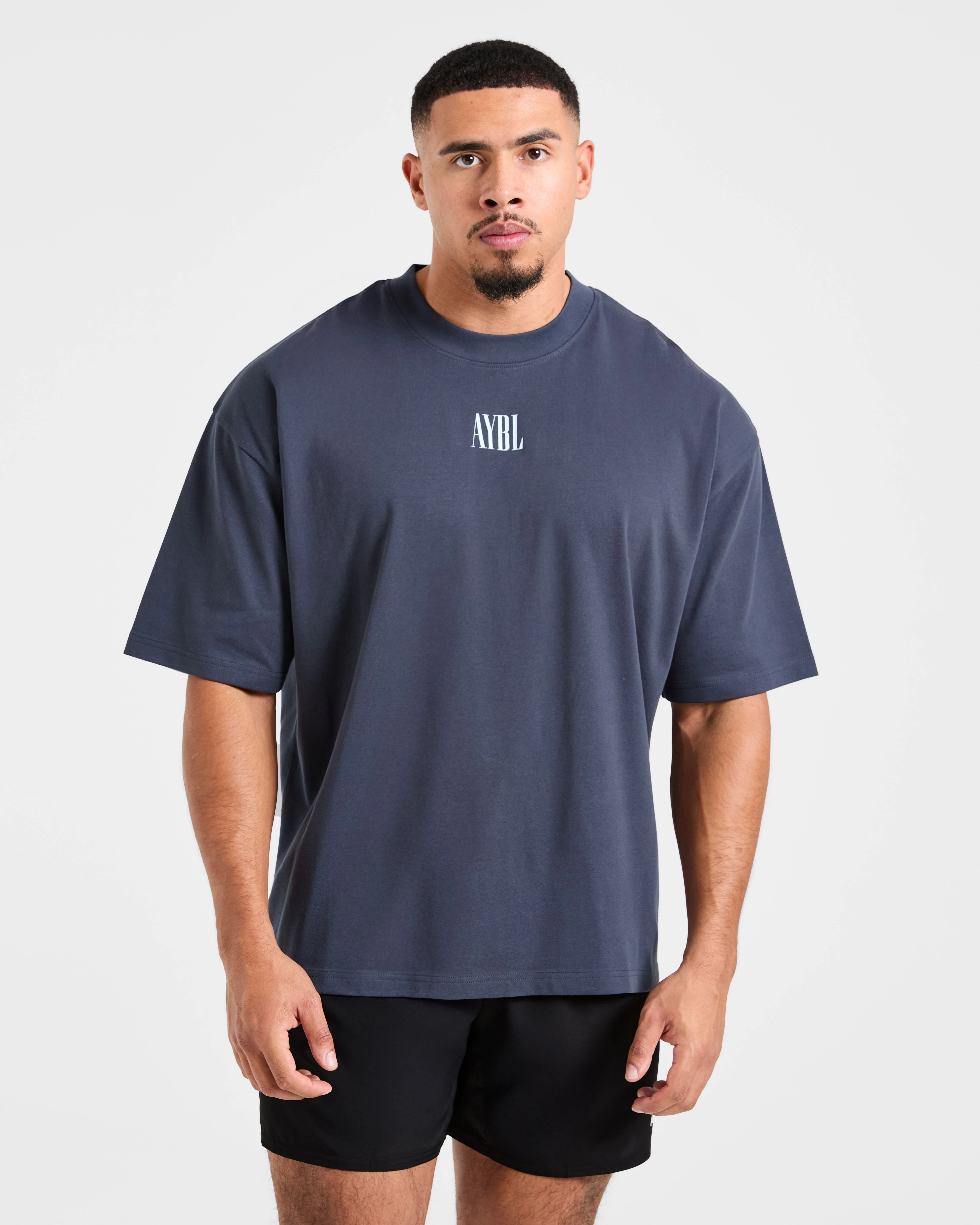 Strength Of Titans Oversized T Shirt - Deep Ocean Bleu - Image 2