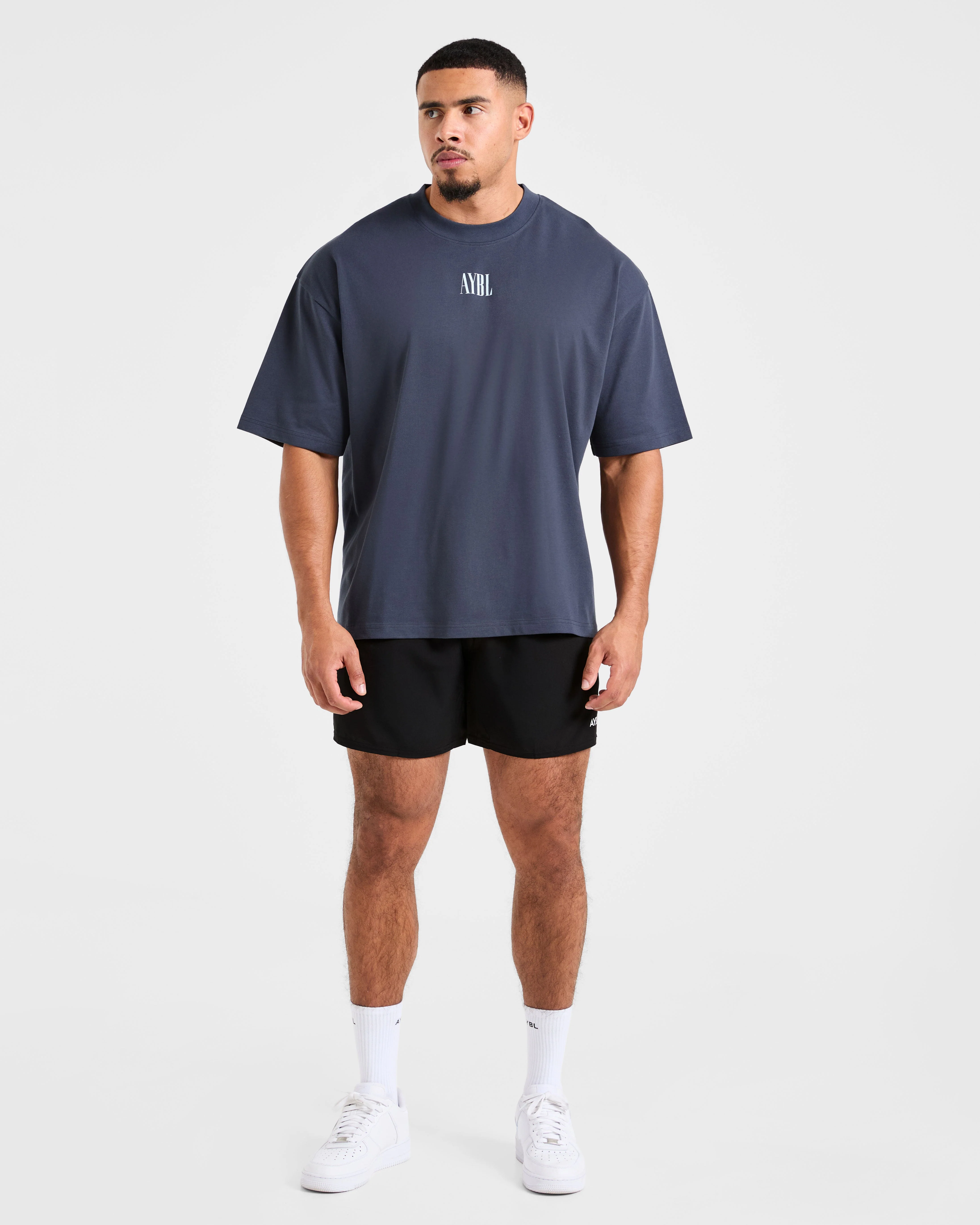 Strength Of Titans Oversized T Shirt - Deep Ocean Bleu - Image 3