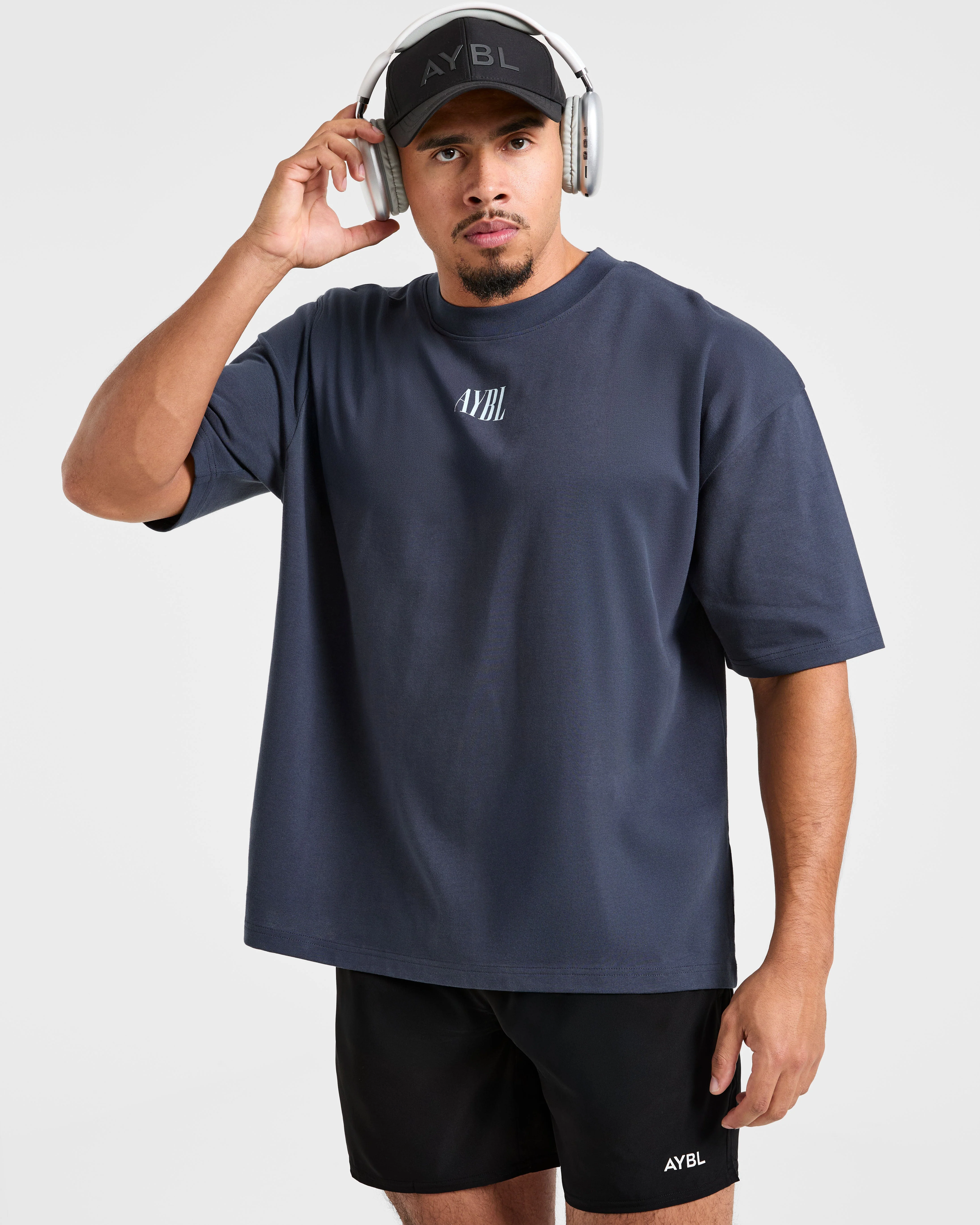 Strength Of Titans Oversized T Shirt - Deep Ocean Bleu - Image 7