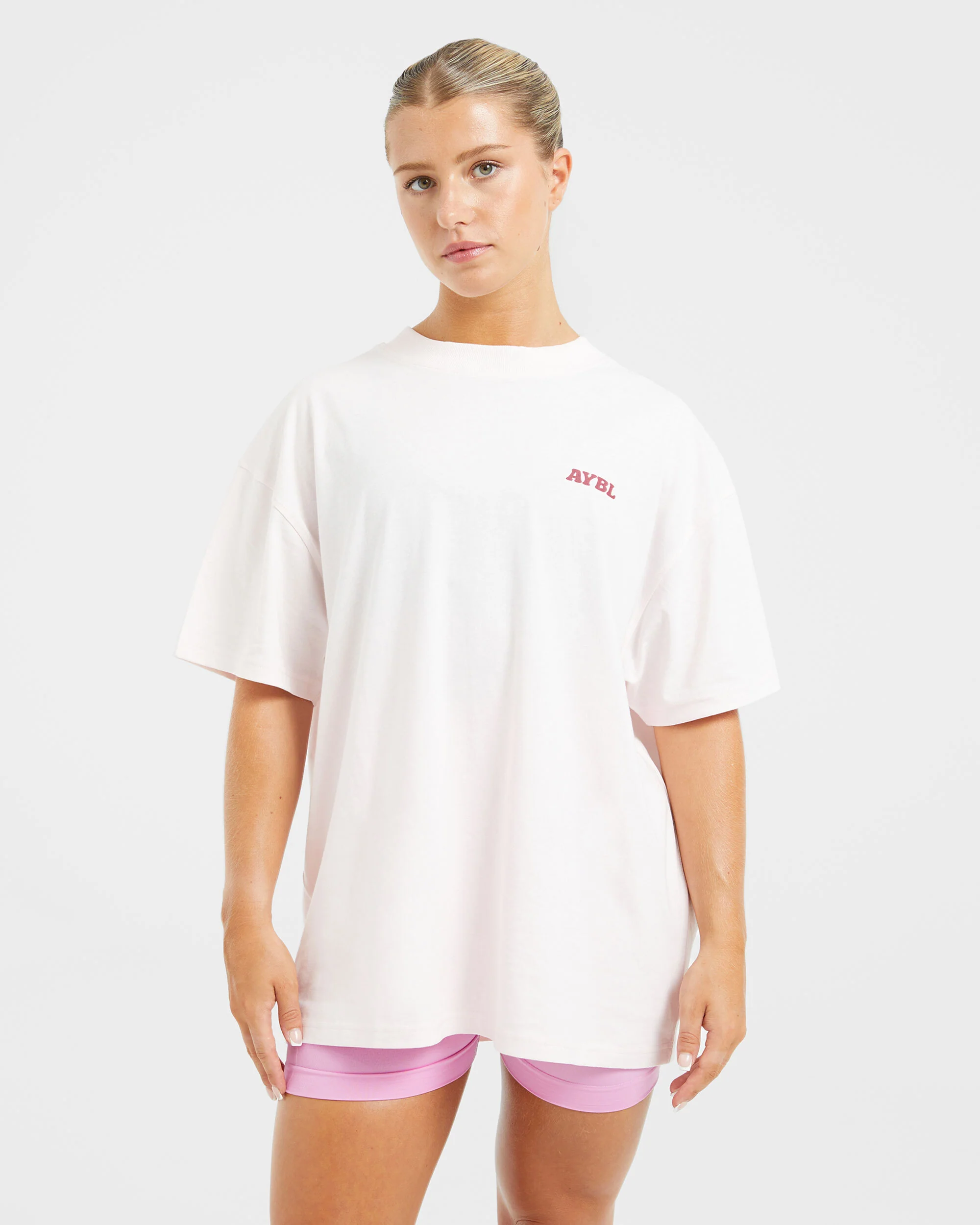 Stronger You Oversized T Shirt - Rose - Image 2