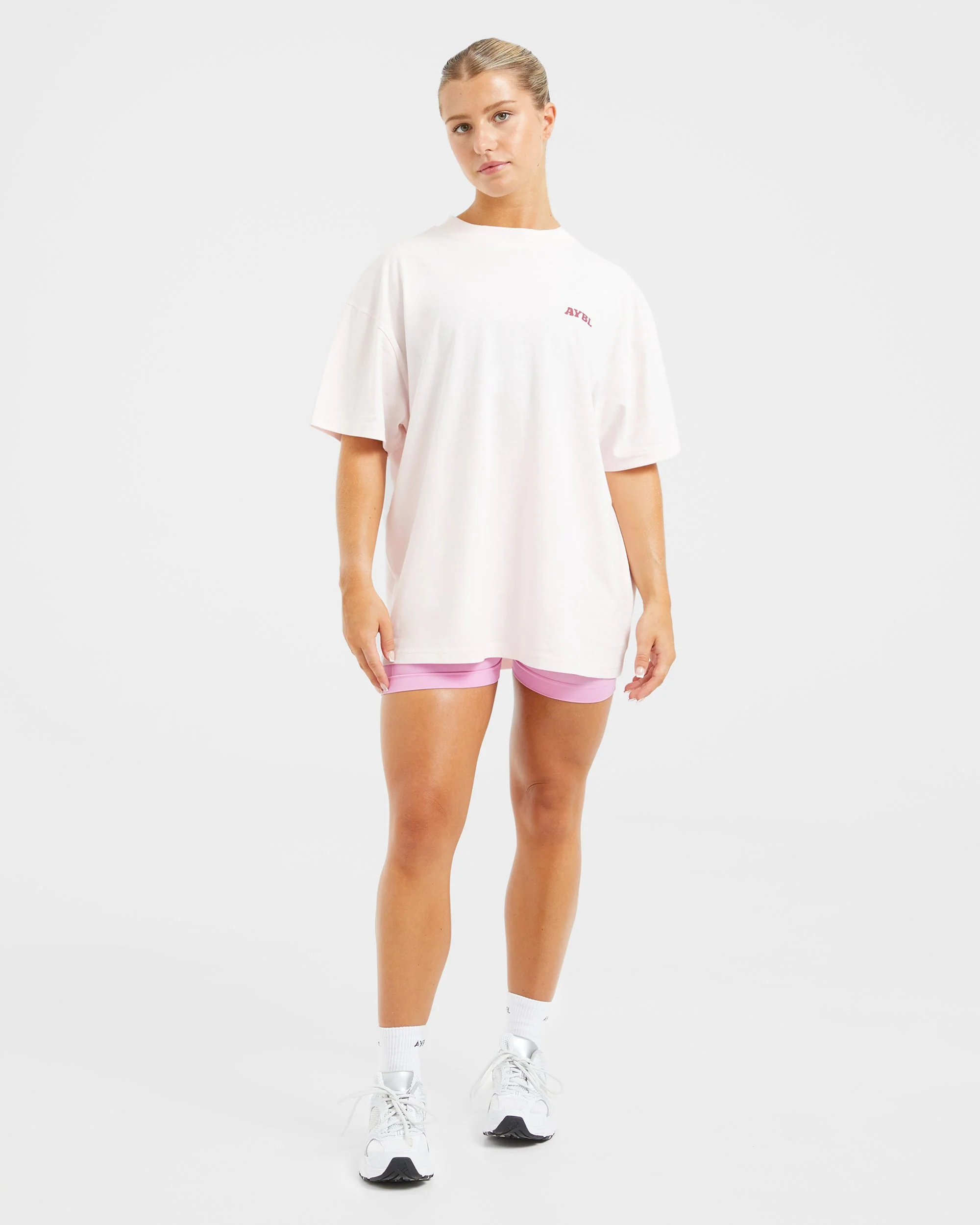 Stronger You Oversized T Shirt - Rose - Image 3