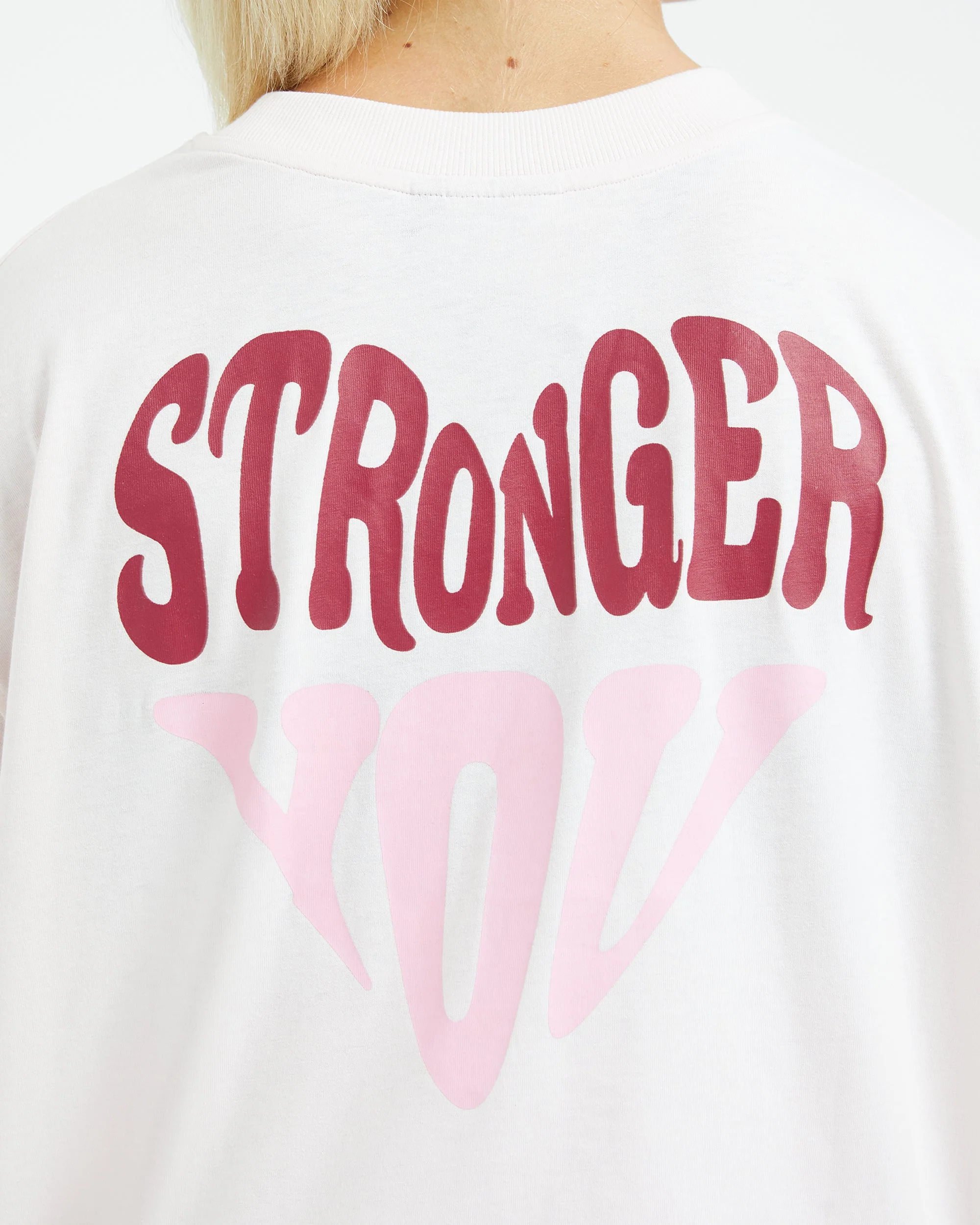 Stronger You Oversized T Shirt - Rose - Image 6