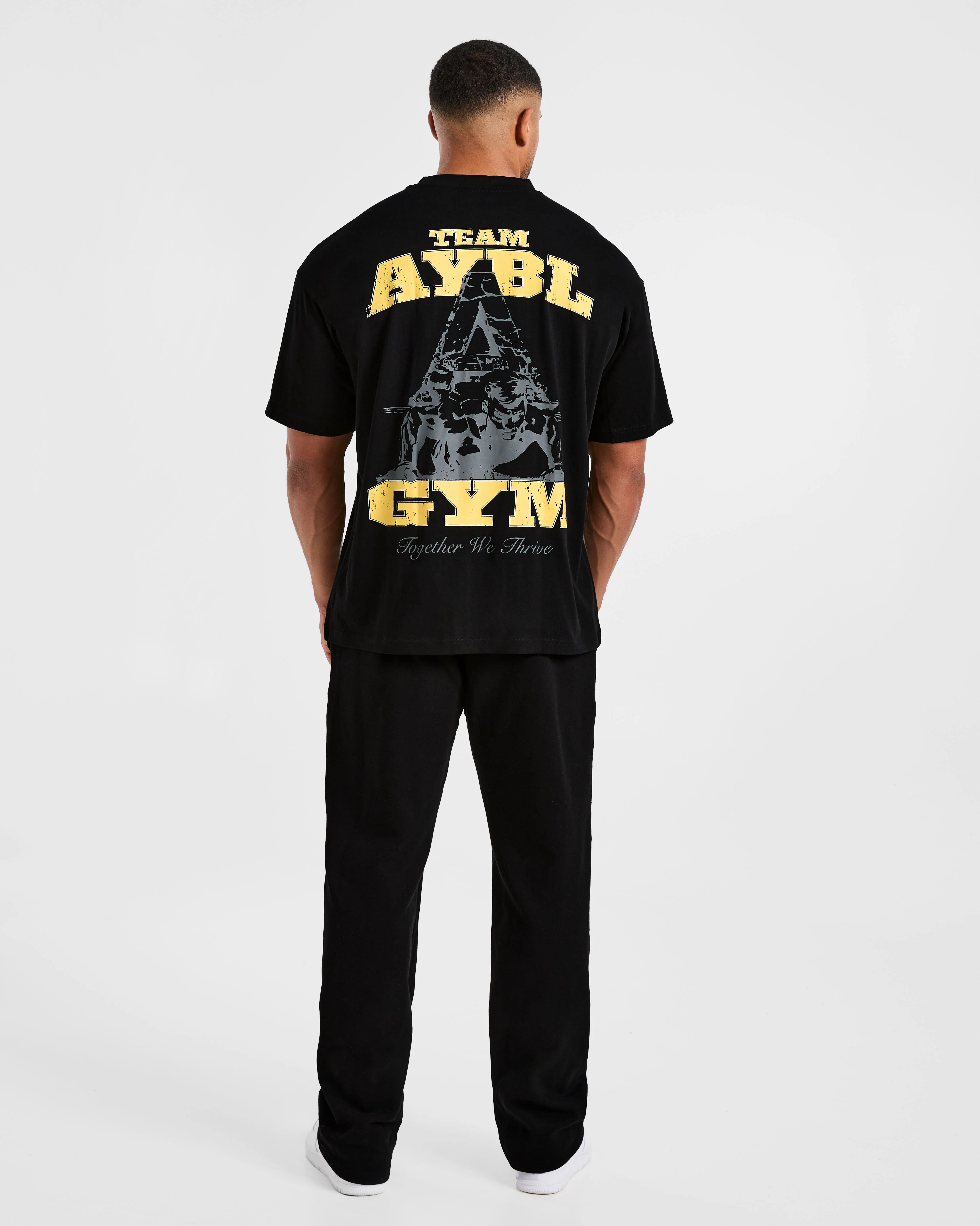 Team AYBL Oversized T Shirt - Noir/Jaune - Image 4