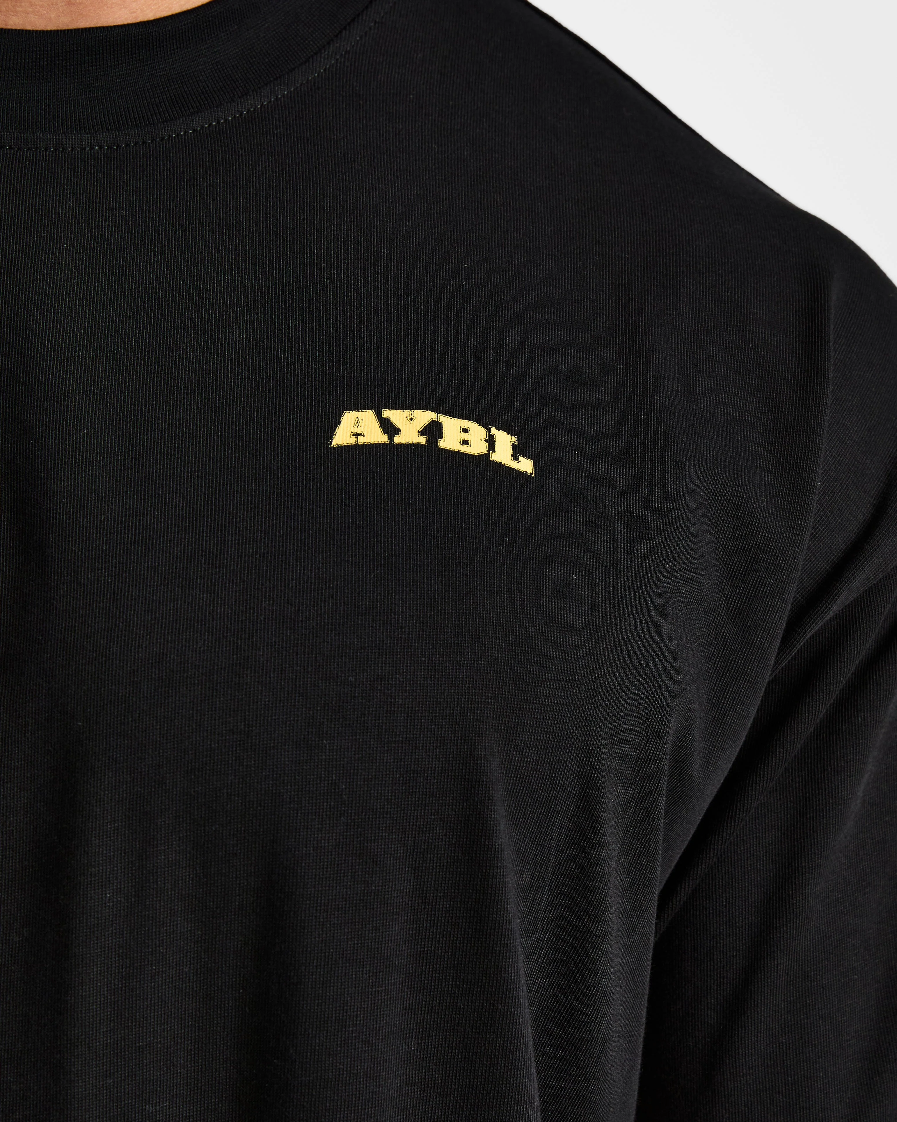 Team AYBL Oversized T Shirt - Noir/Jaune - Image 5