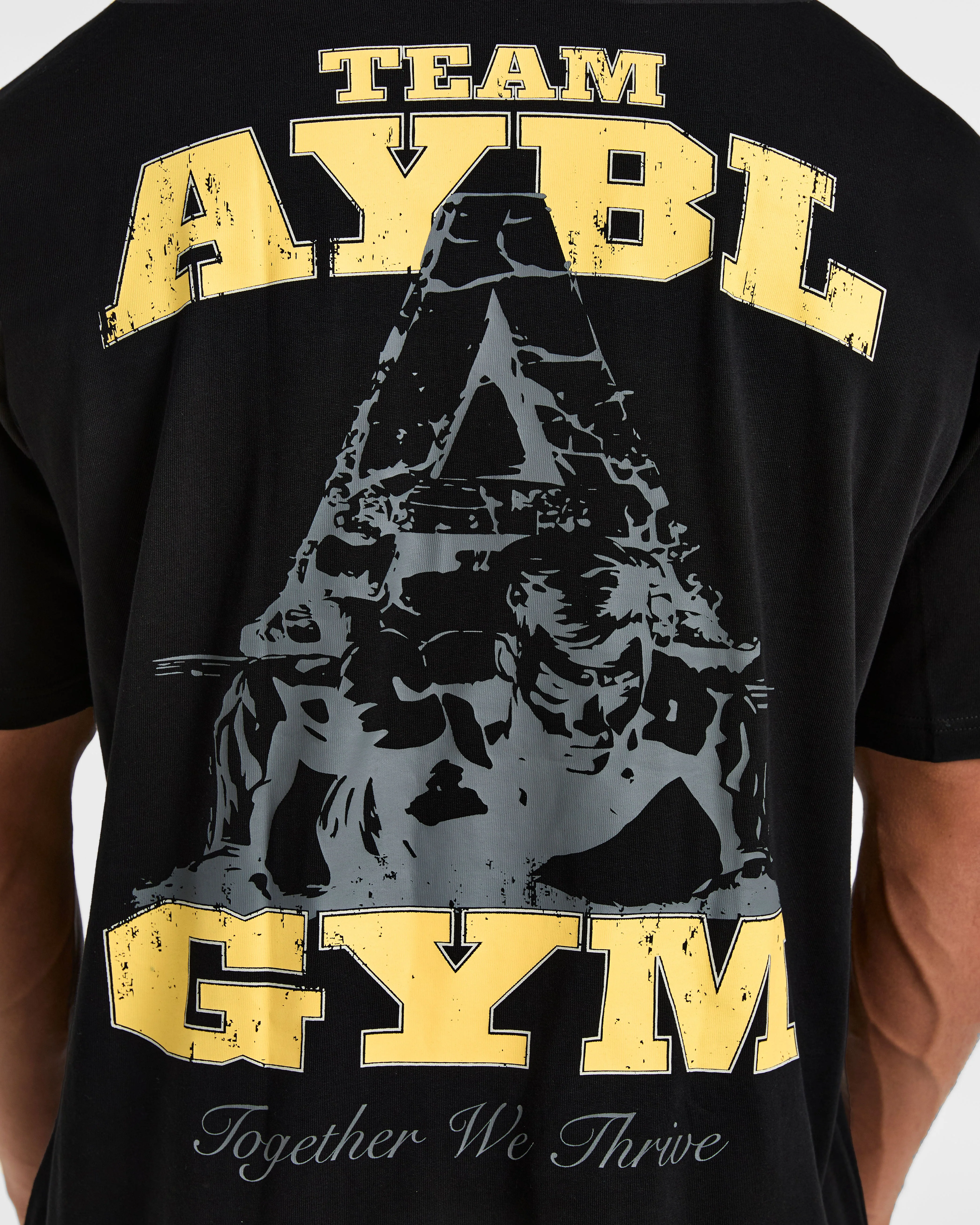 Team AYBL Oversized T Shirt - Noir/Jaune - Image 6