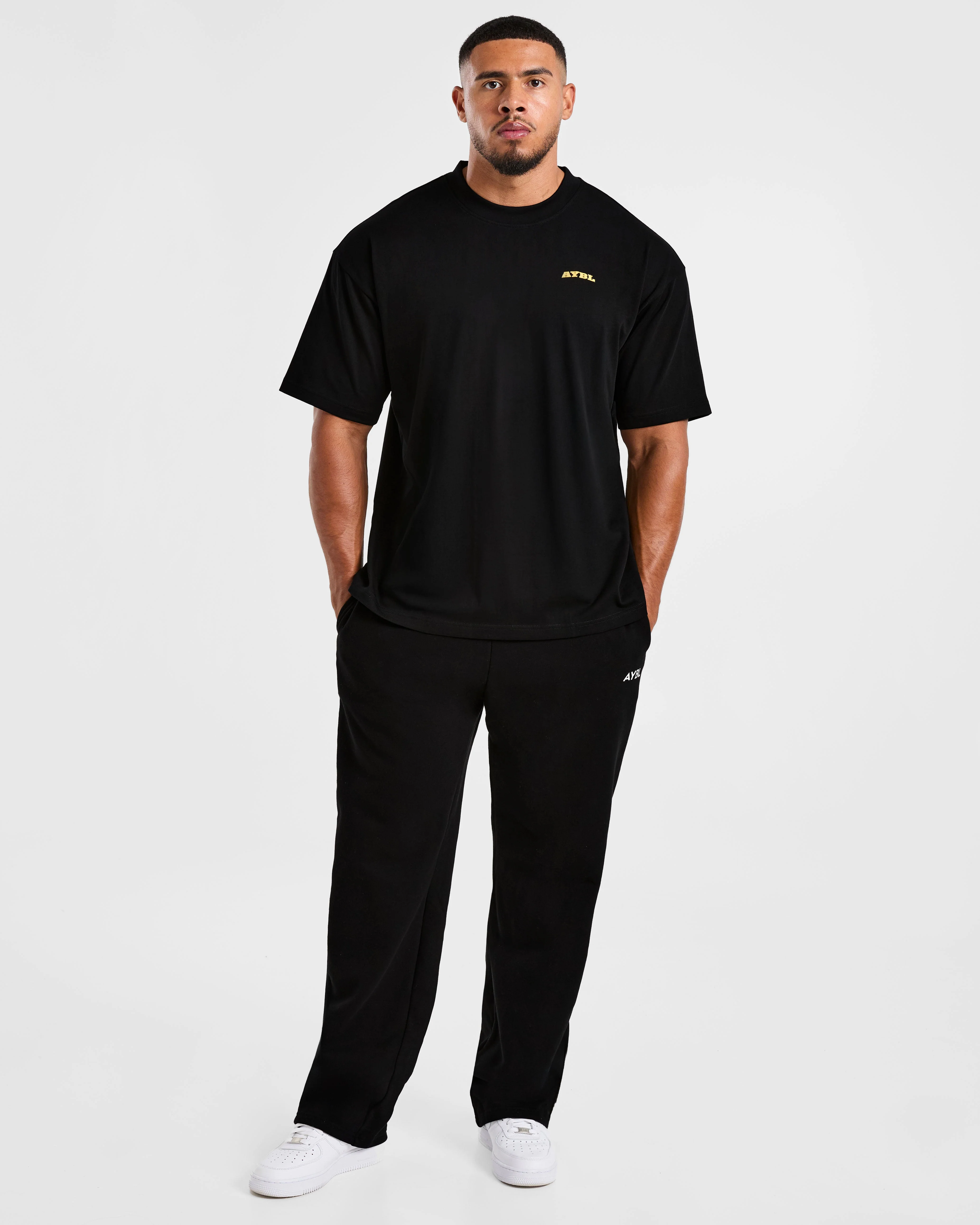 Team AYBL Oversized T Shirt - Noir/Jaune - Image 7