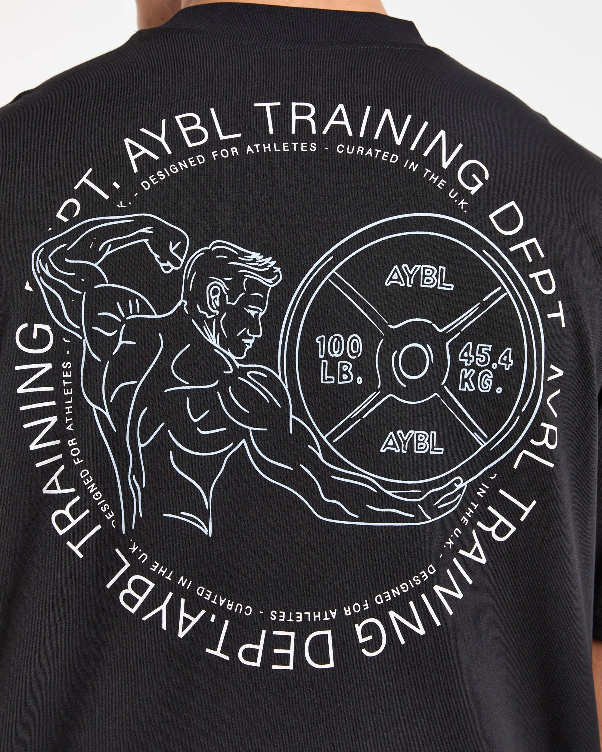 Training Dept. Illustration Oversized T Shirt - Noir - Image 5