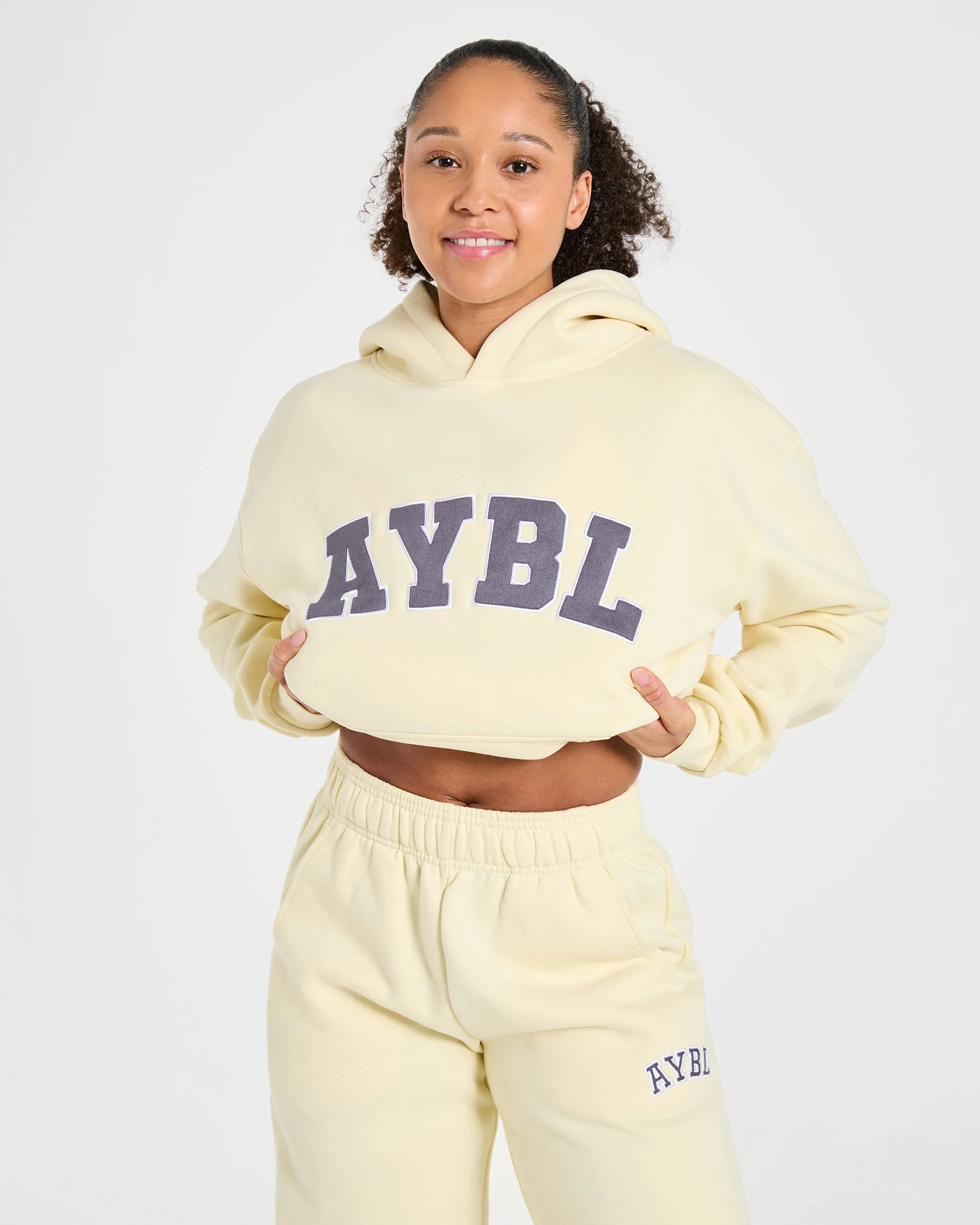 Varsity 2.0 Oversized Hoodie - Butter Jaune - Image 8