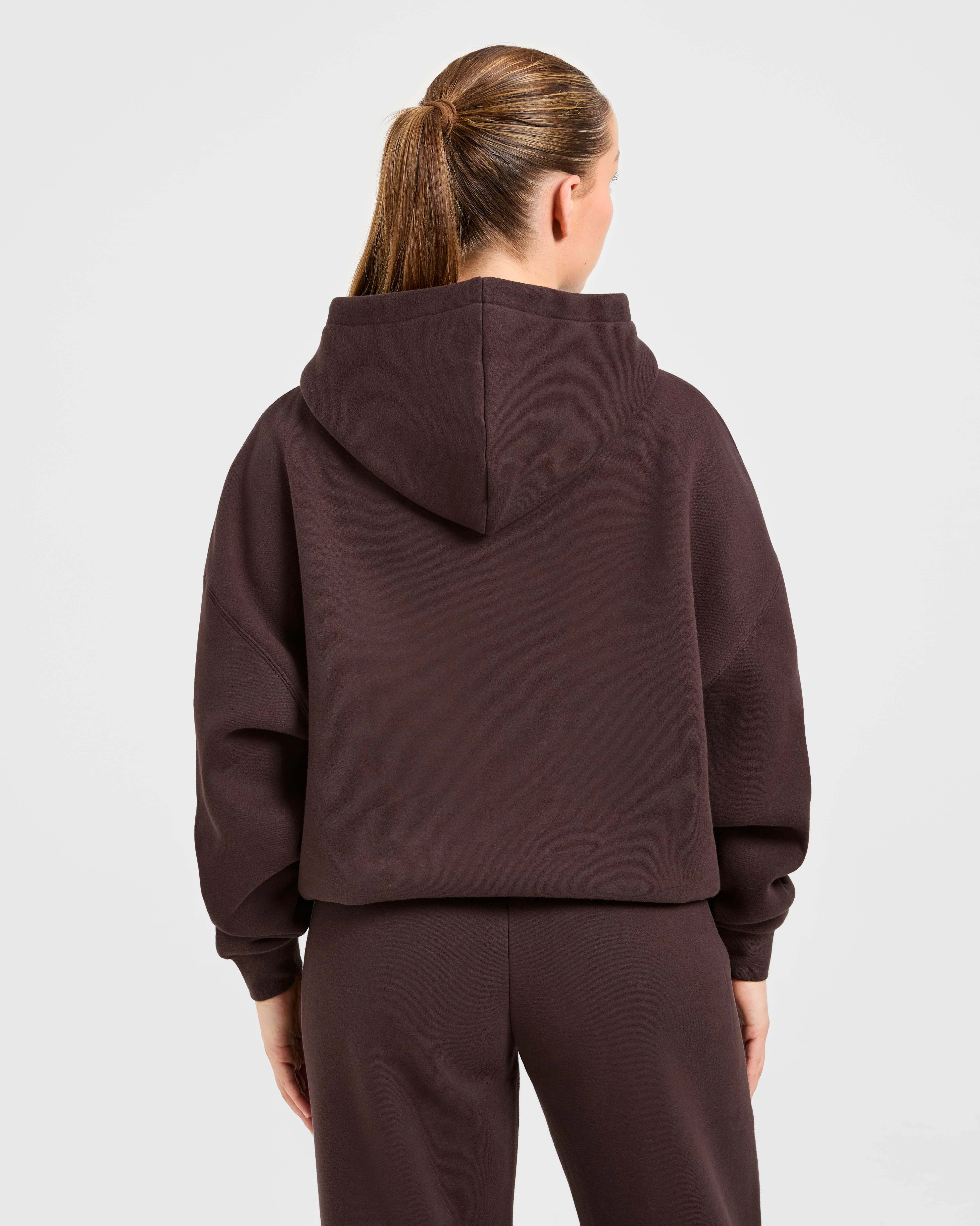 Varsity 2.0 Oversized Hoodie - Cocoa Brun - Image 2