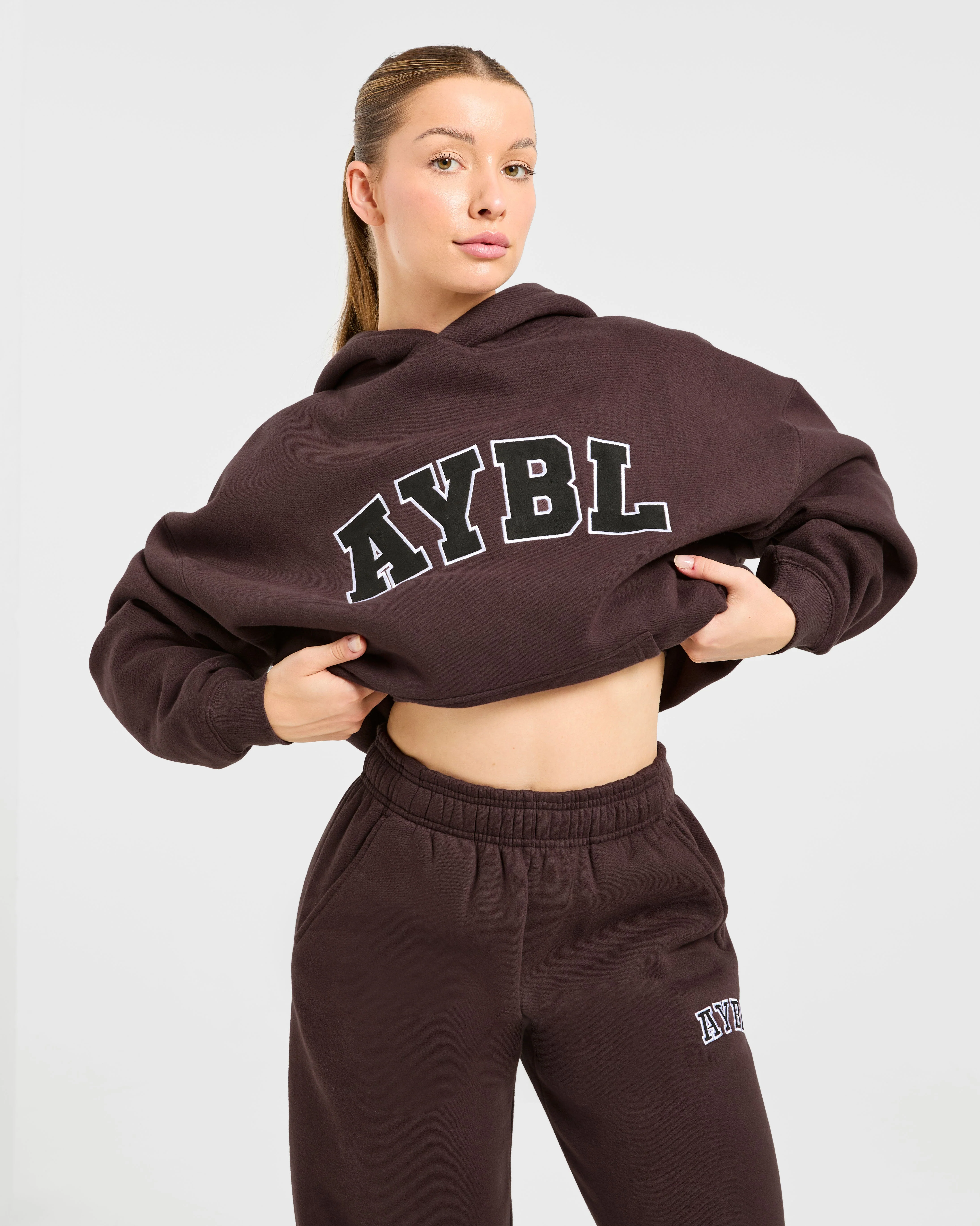 Varsity 2.0 Oversized Hoodie - Cocoa Brun - Image 8