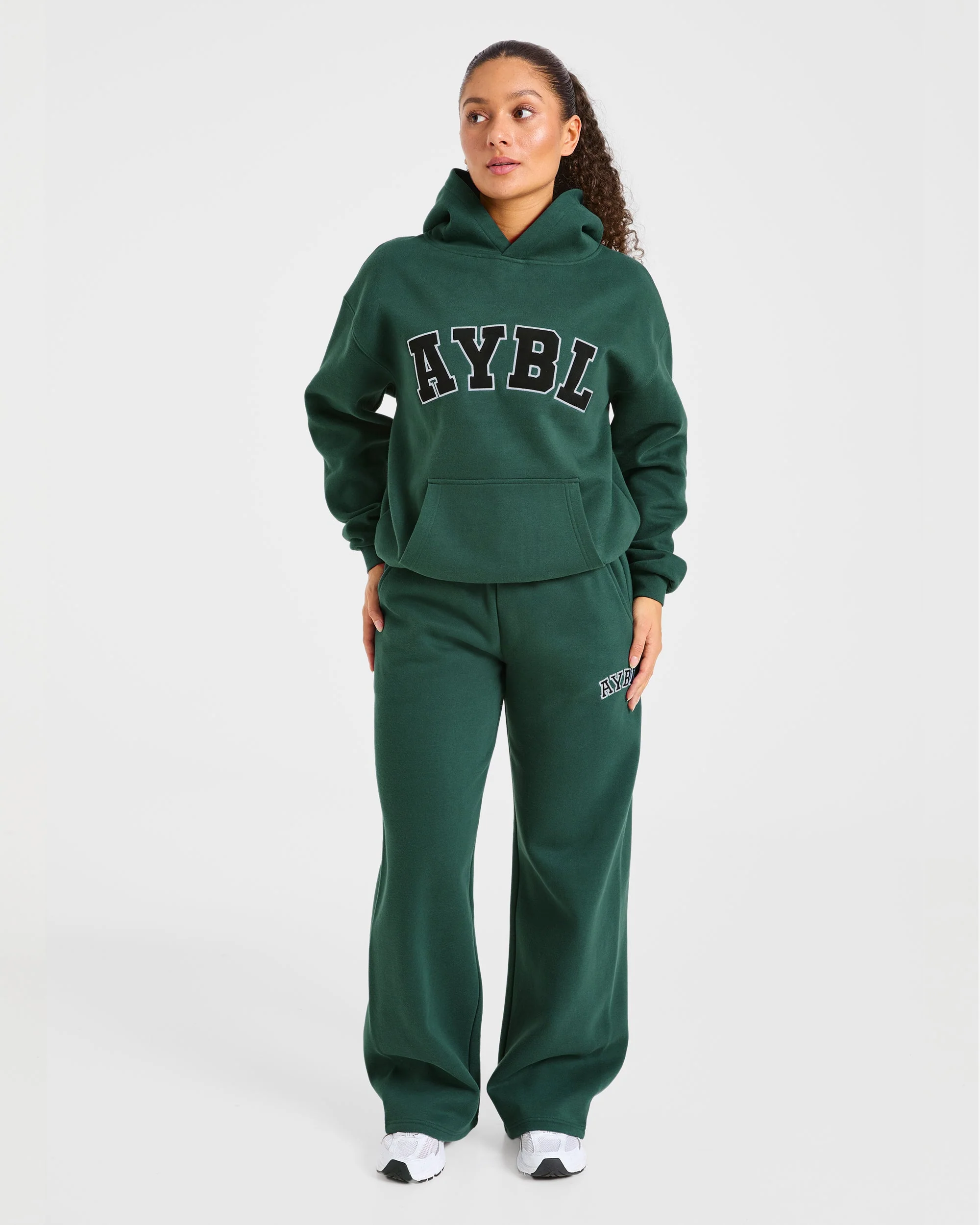 Varsity 2.0 Oversized Hoodie - Deep Forest - Image 3