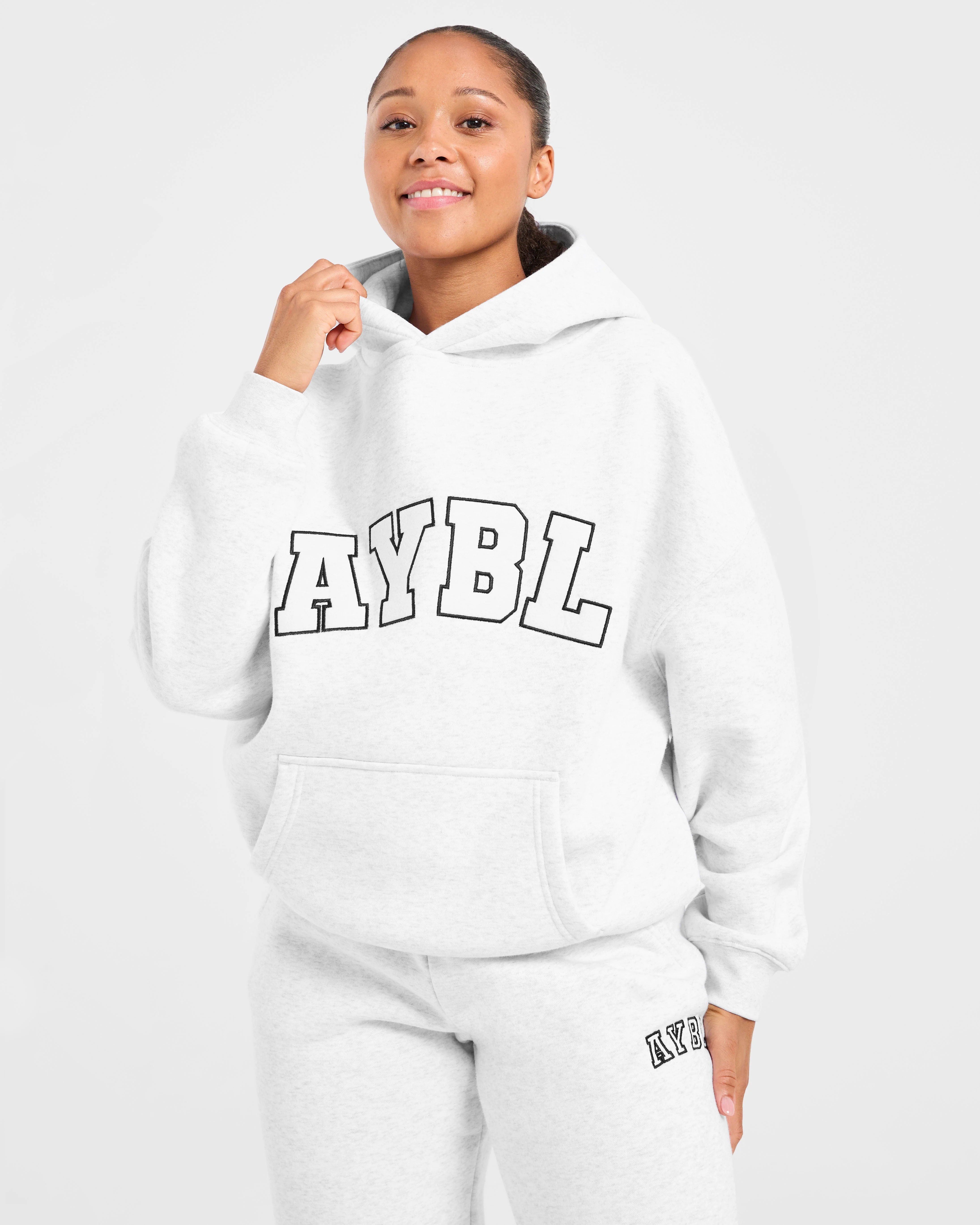 Varsity 2.0 Oversized Hoodie - Heather Gris - Image 8