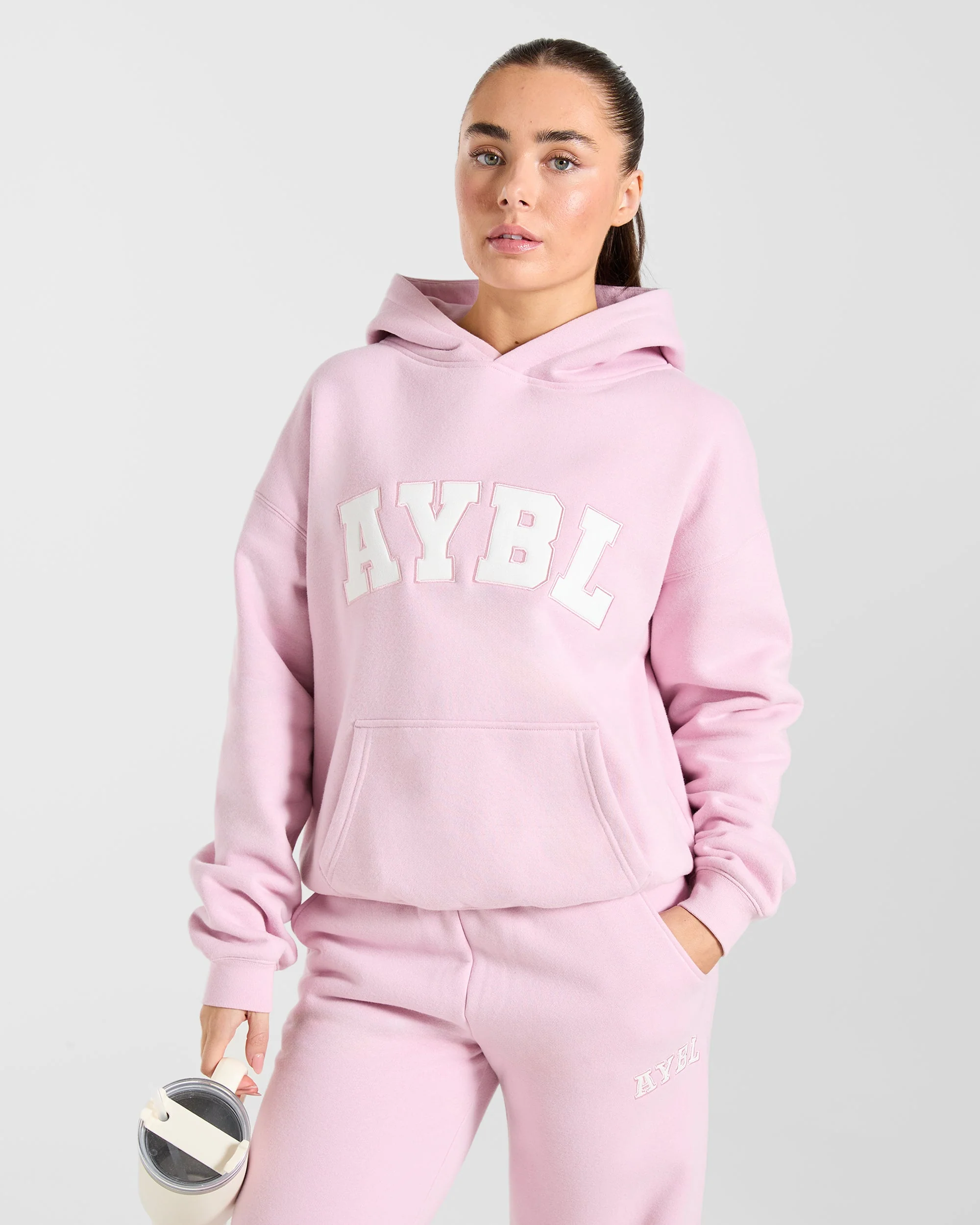 Varsity 2.0 Oversized Hoodie - Iced Rose - Image 7