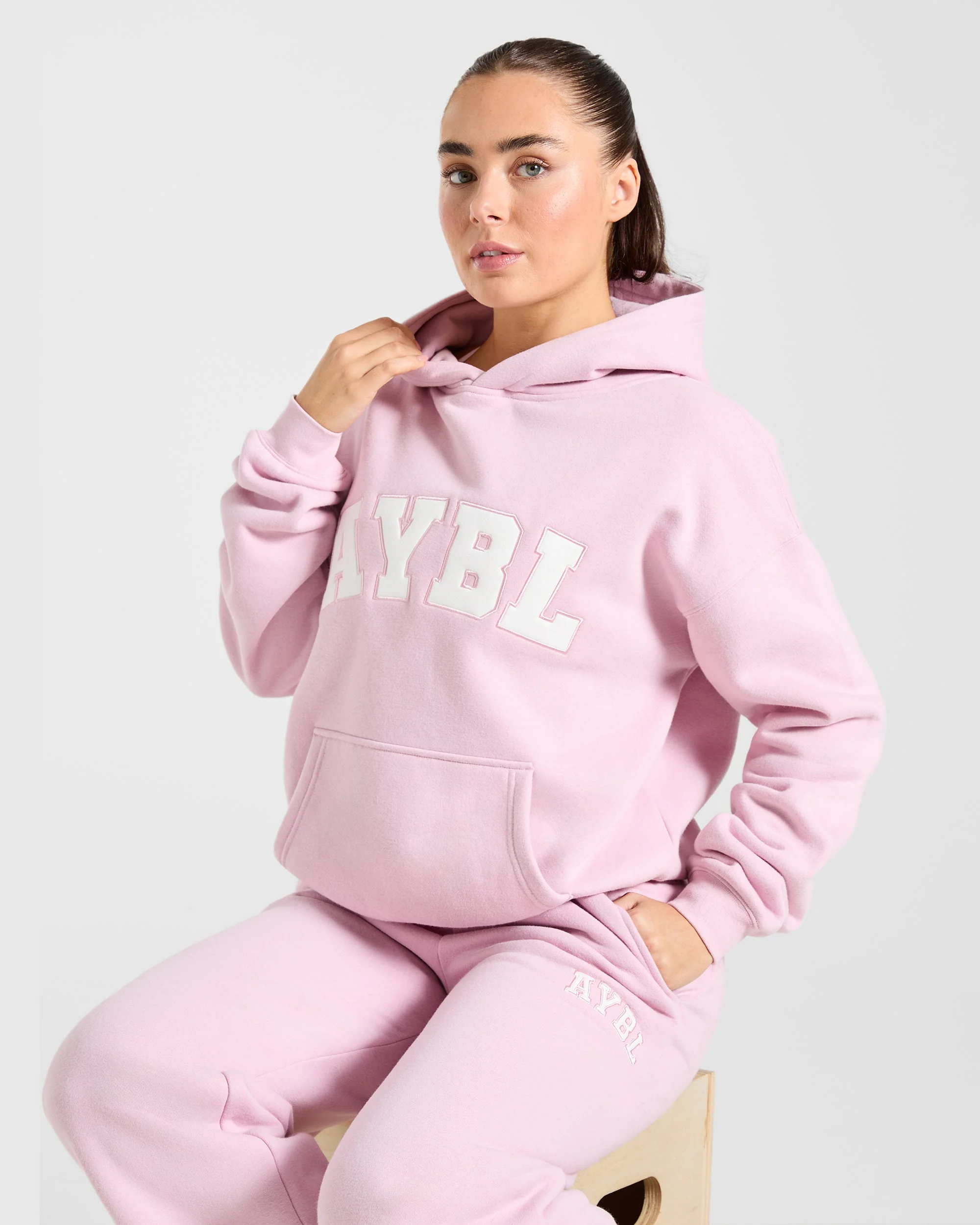 Varsity 2.0 Oversized Hoodie - Iced Rose - Image 8