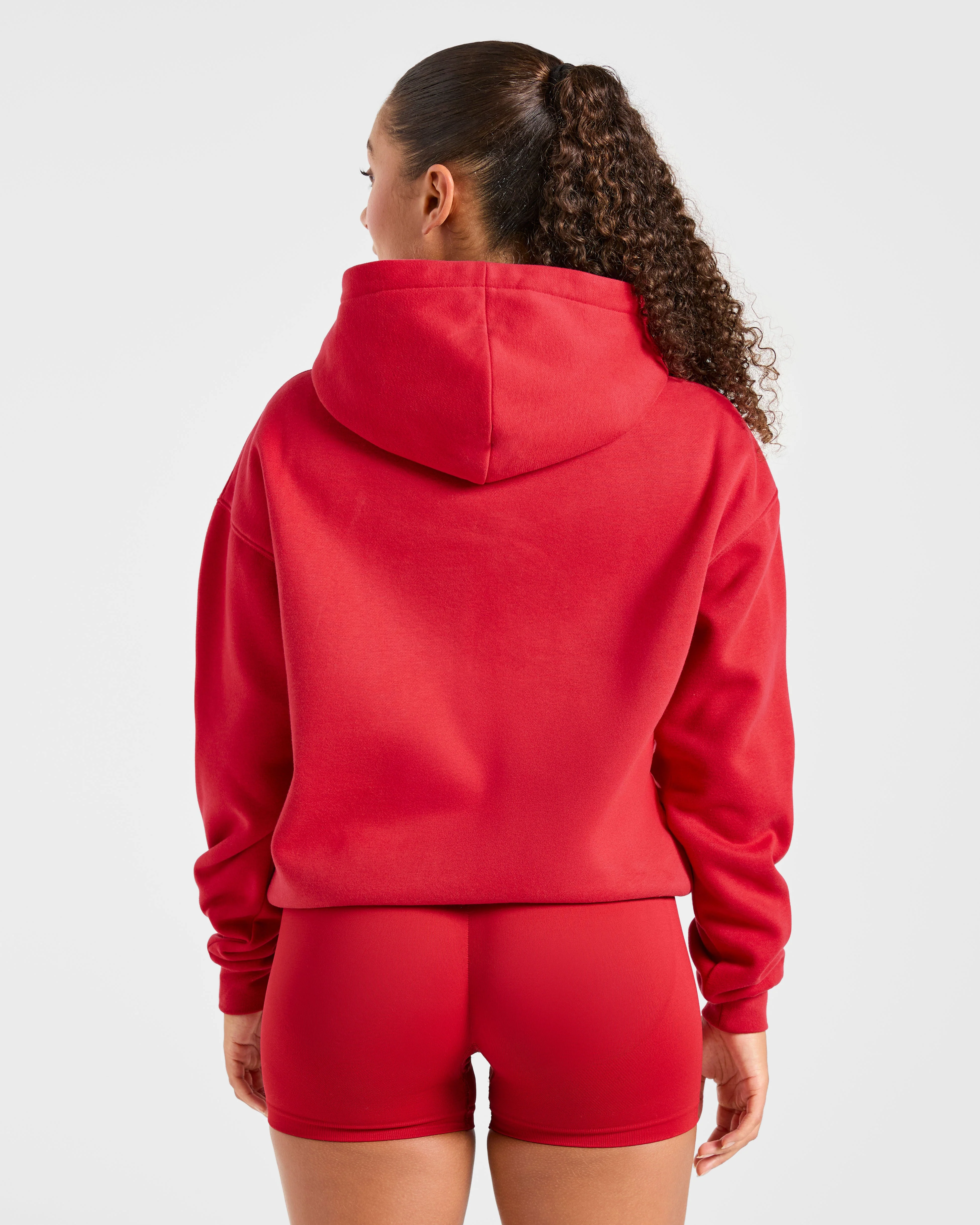 Varsity 2.0 Oversized Hoodie - Rouge - Image 2