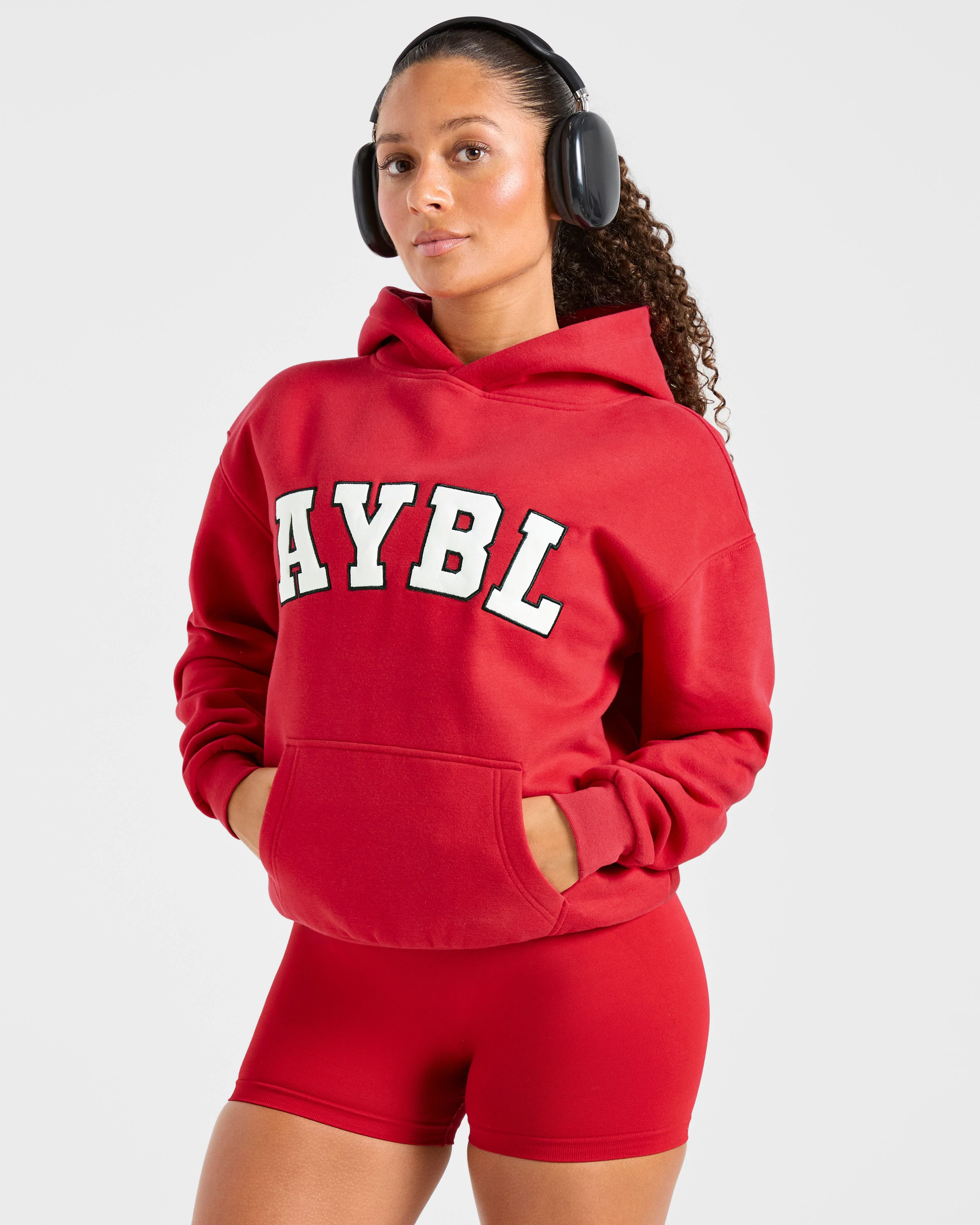 Varsity 2.0 Oversized Hoodie - Rouge - Image 7