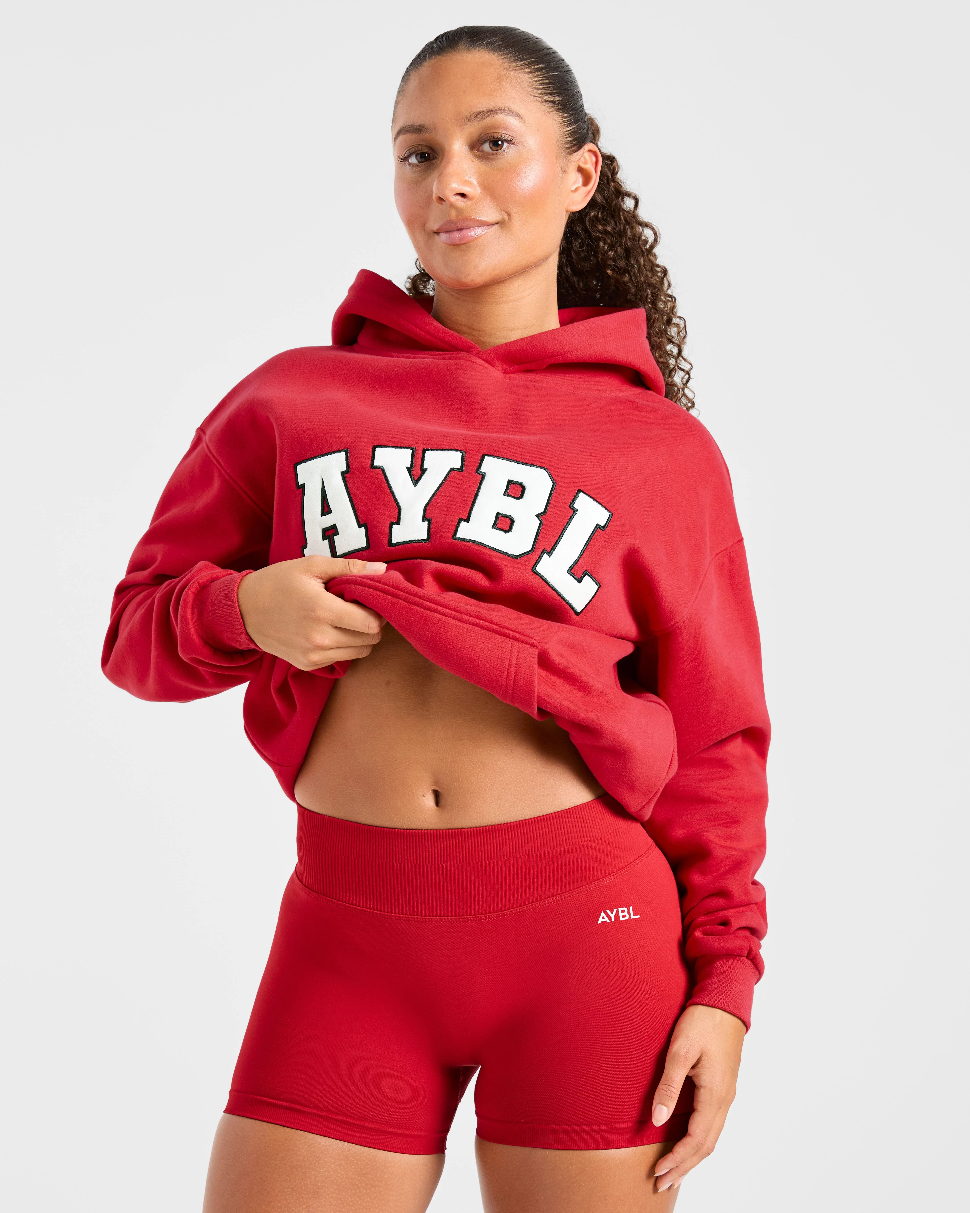 Varsity 2.0 Oversized Hoodie - Rouge - Image 8