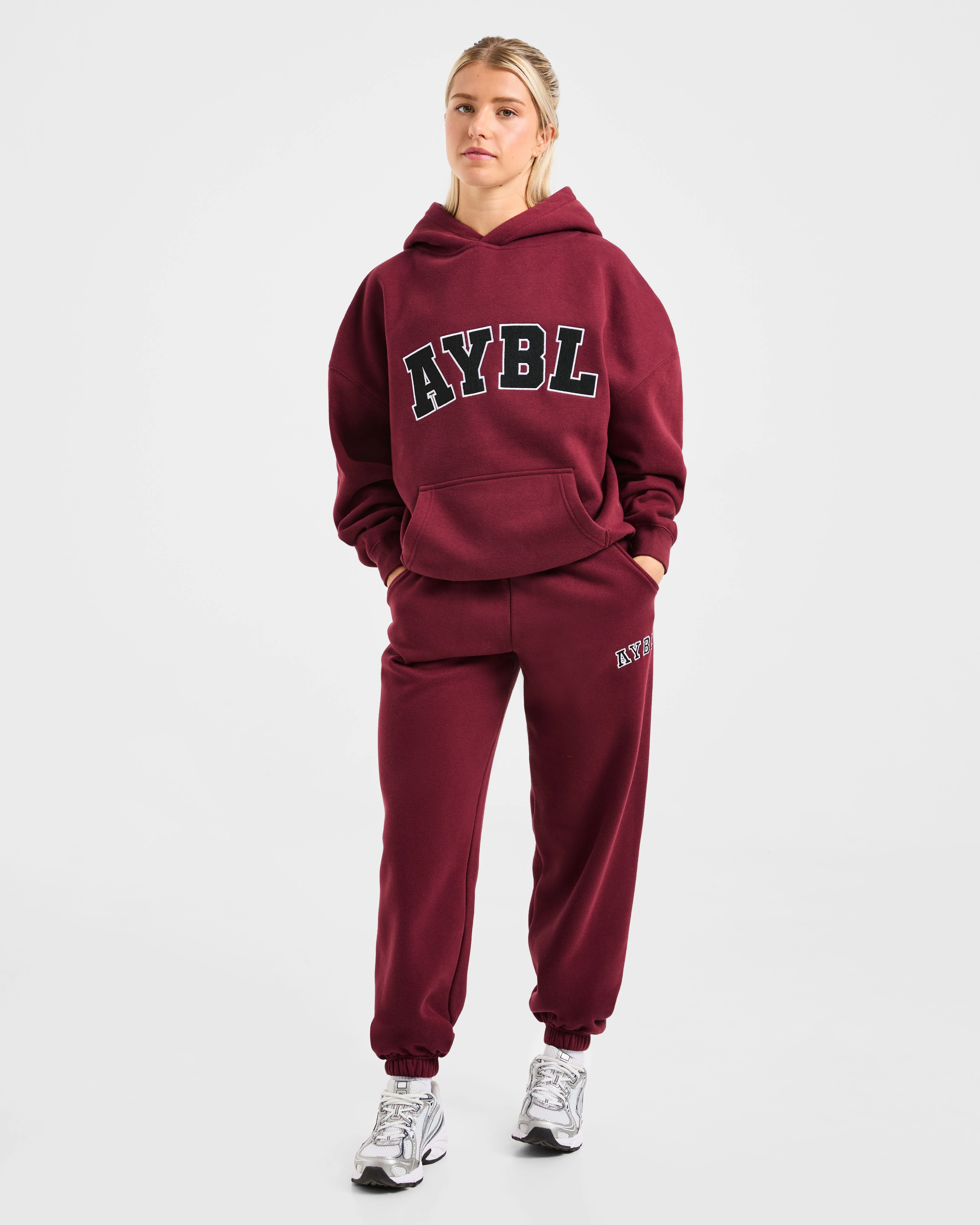 Varsity 2.0 Oversized Hoodie - Rouge Wine - Image 3