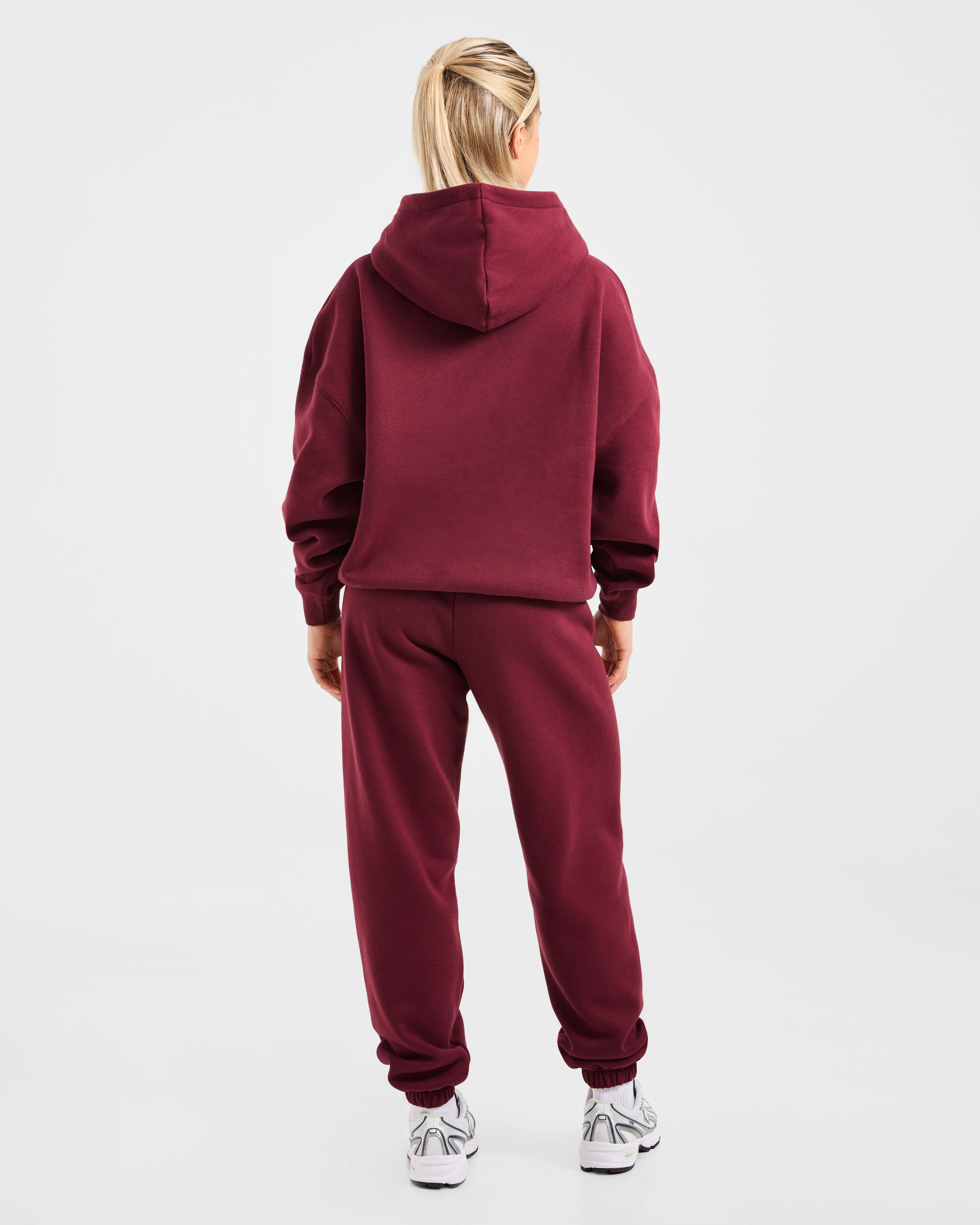 Varsity 2.0 Oversized Hoodie - Rouge Wine - Image 4